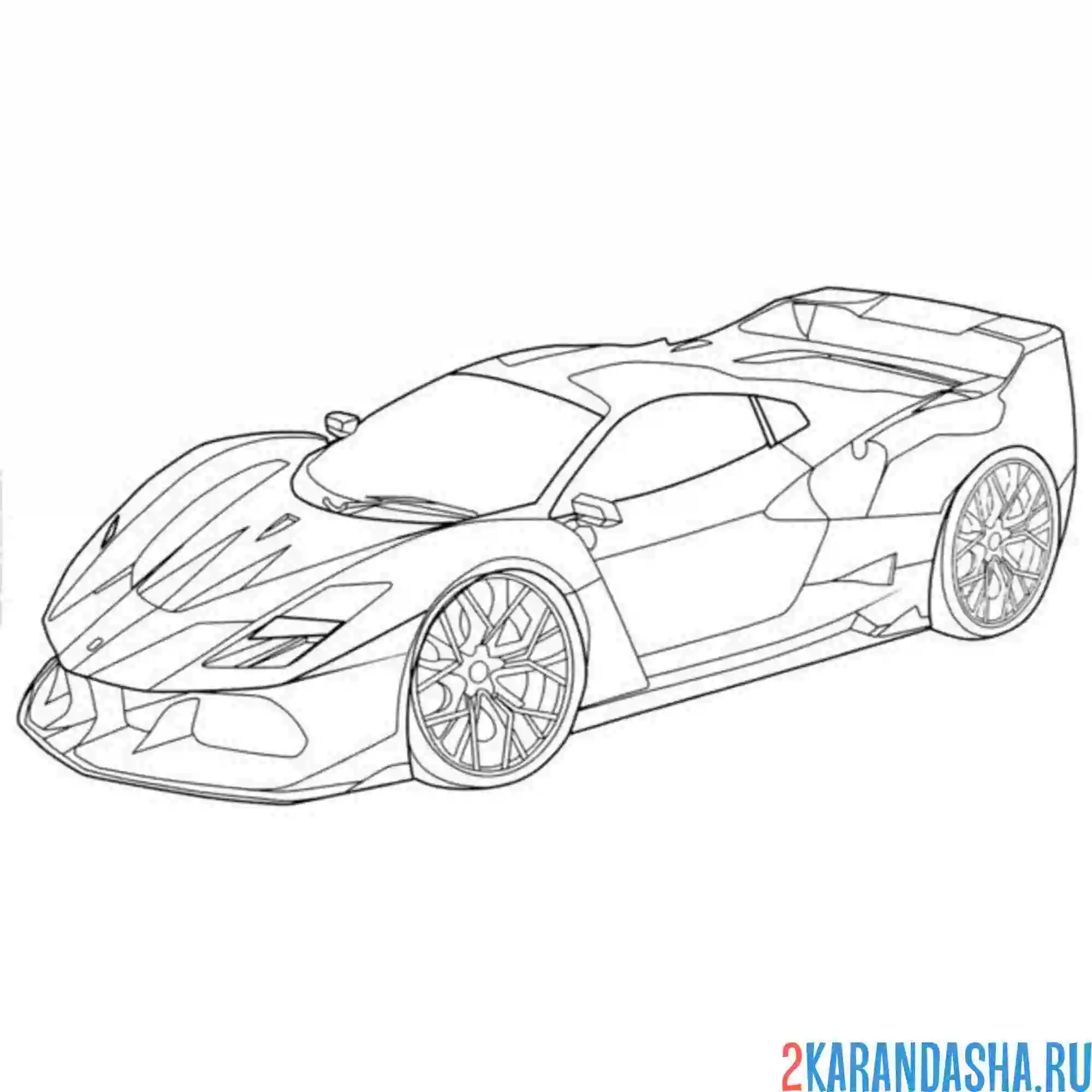 Раскраска ferrari f40