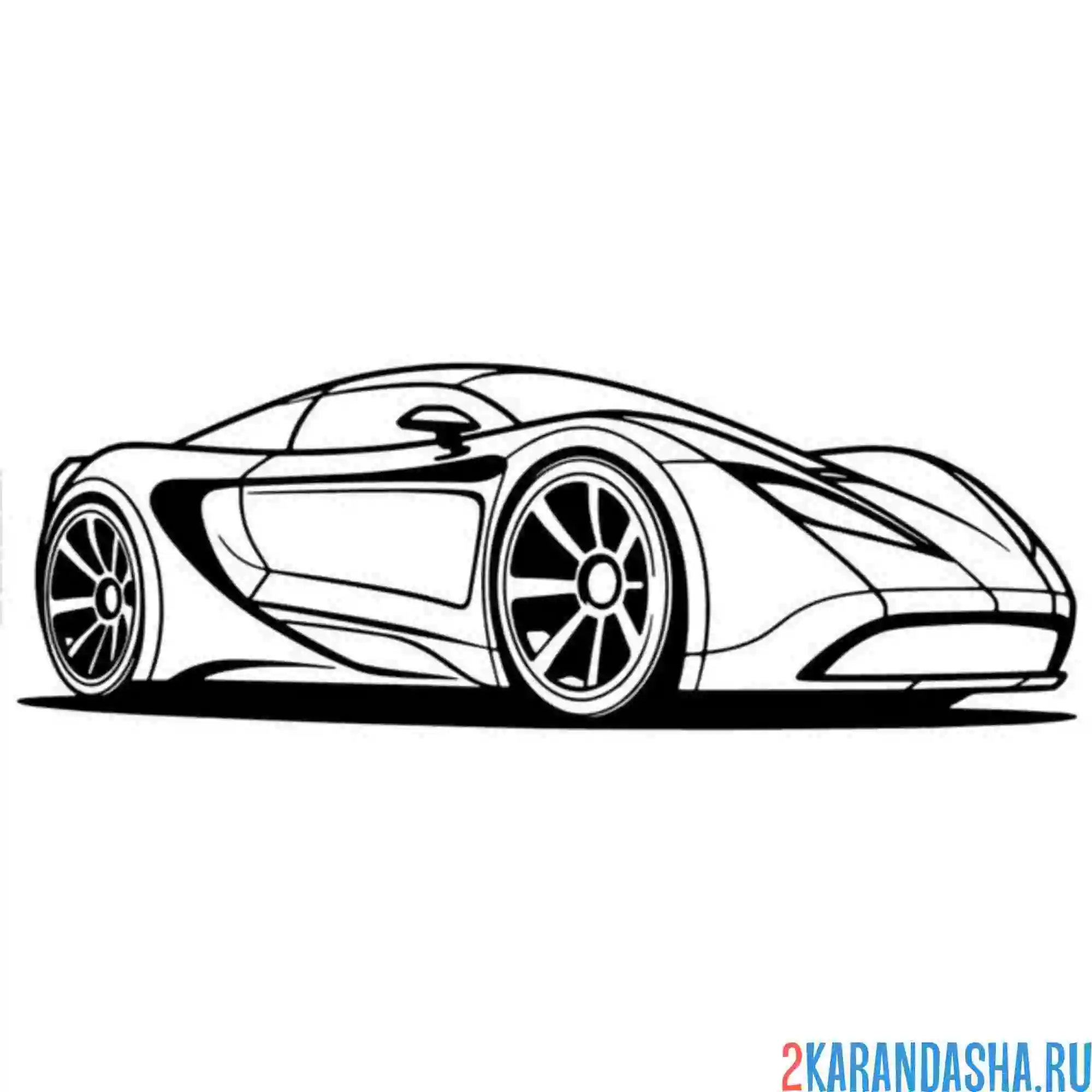 Раскраска супер-гоночная машина