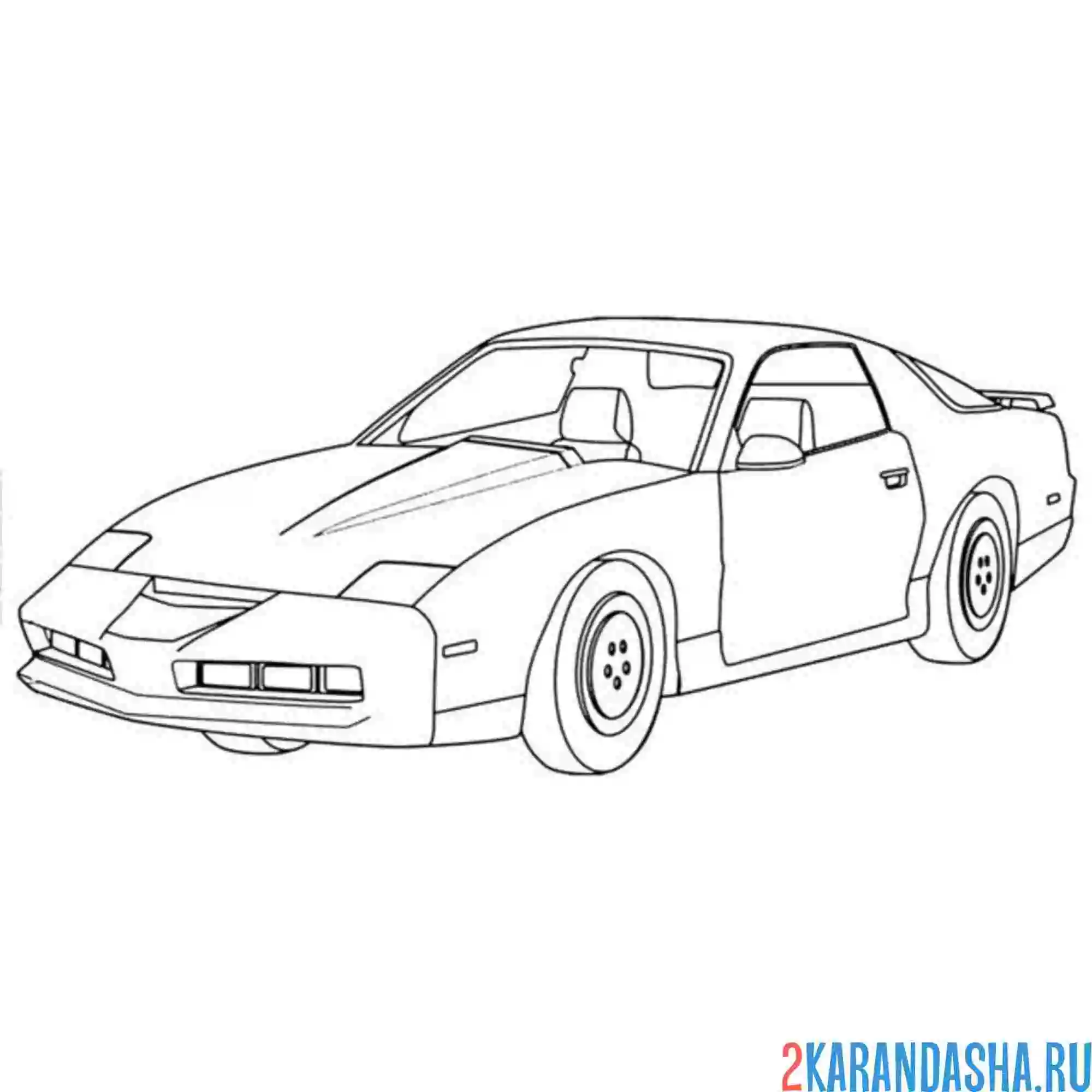 Раскраска олдскульная гоночная машина