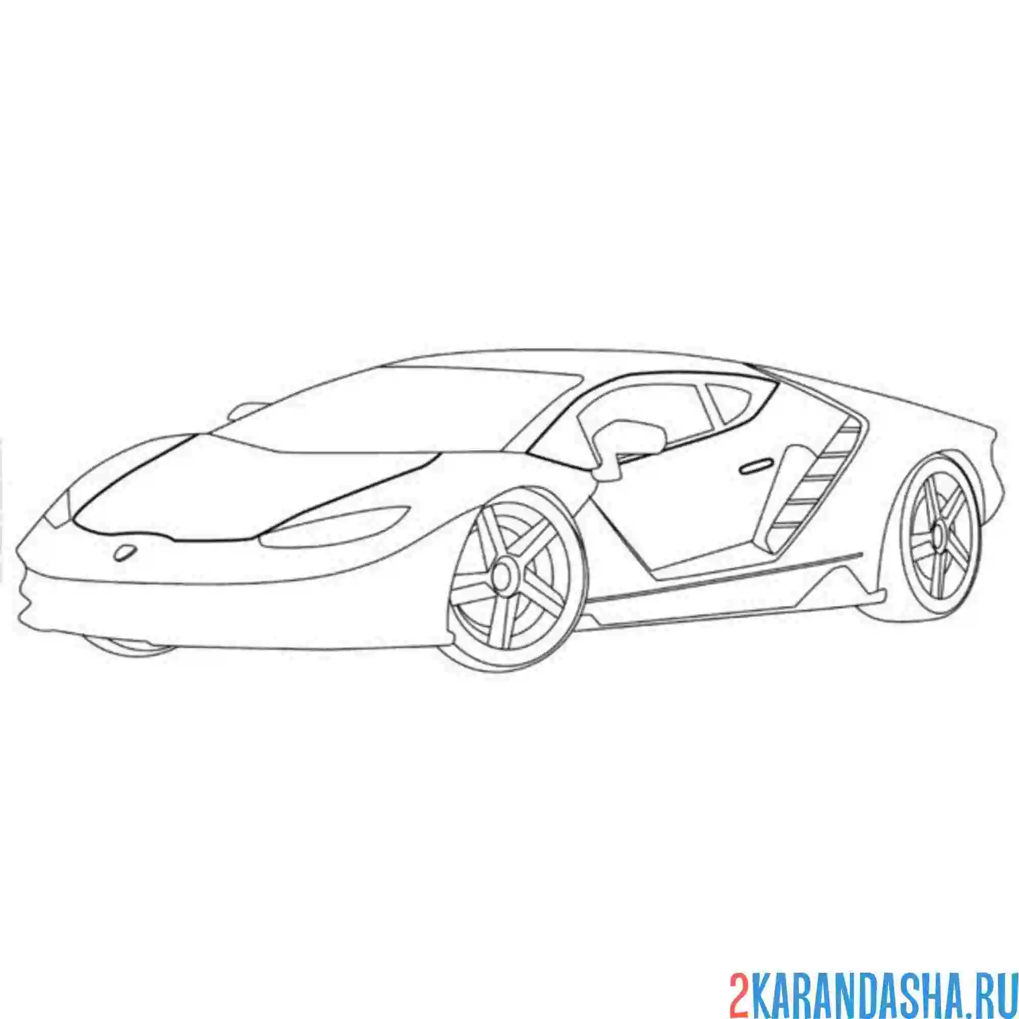 Раскраска ламборгини centenario рисунок