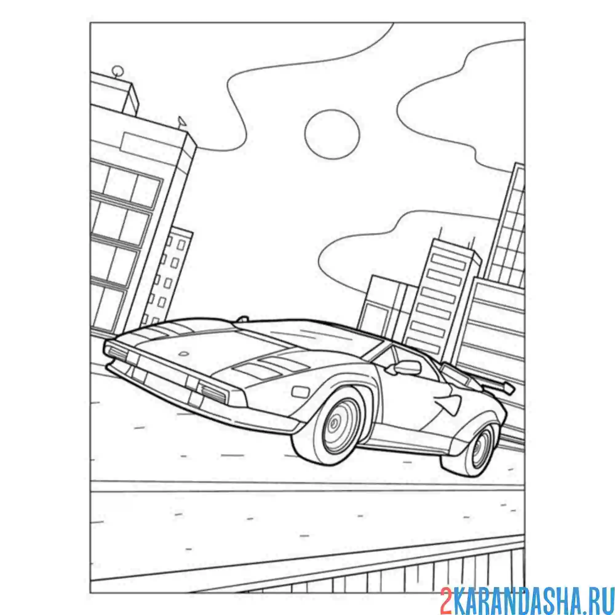 Раскраска ламборгини lamborghini