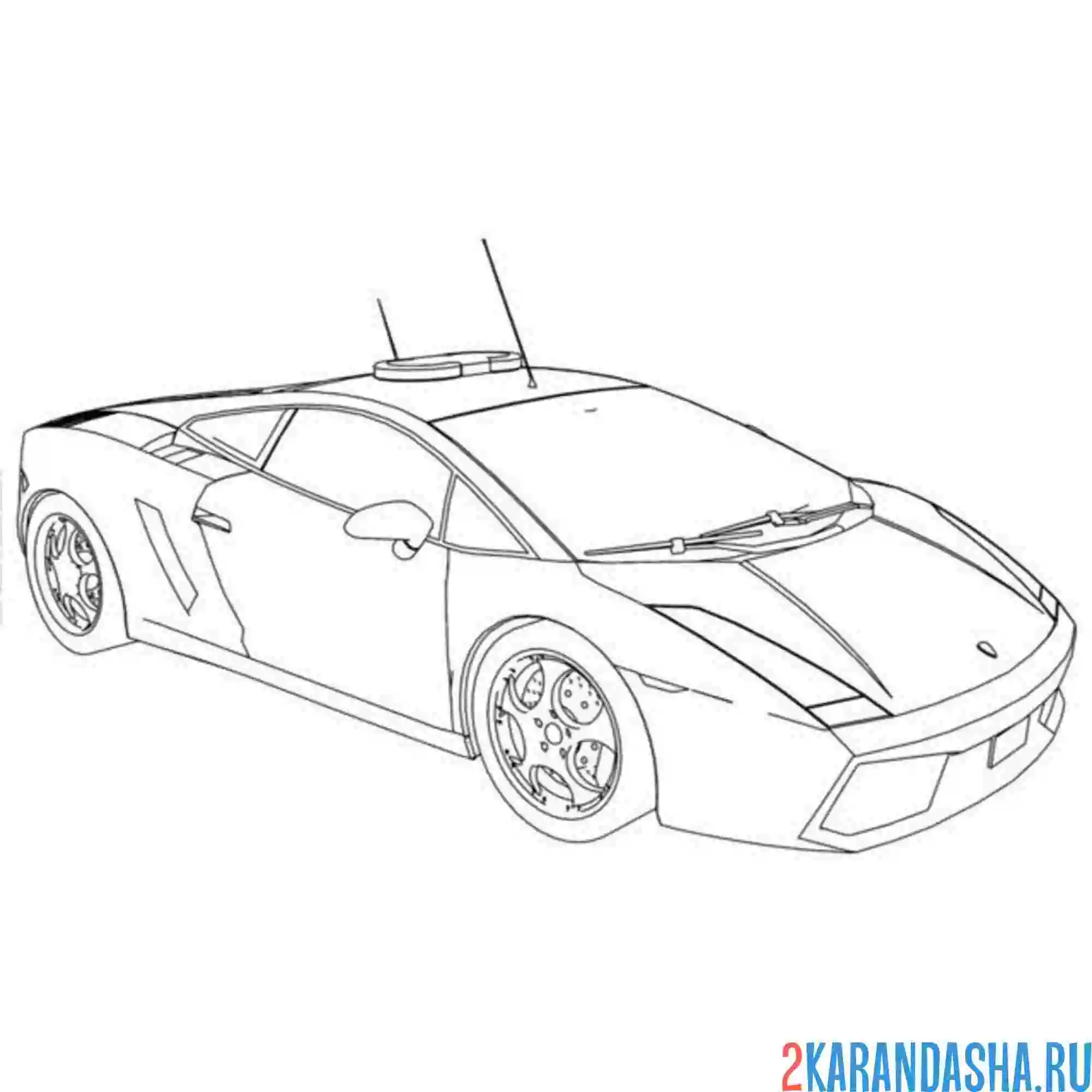 Раскраска gallardo lamborghini