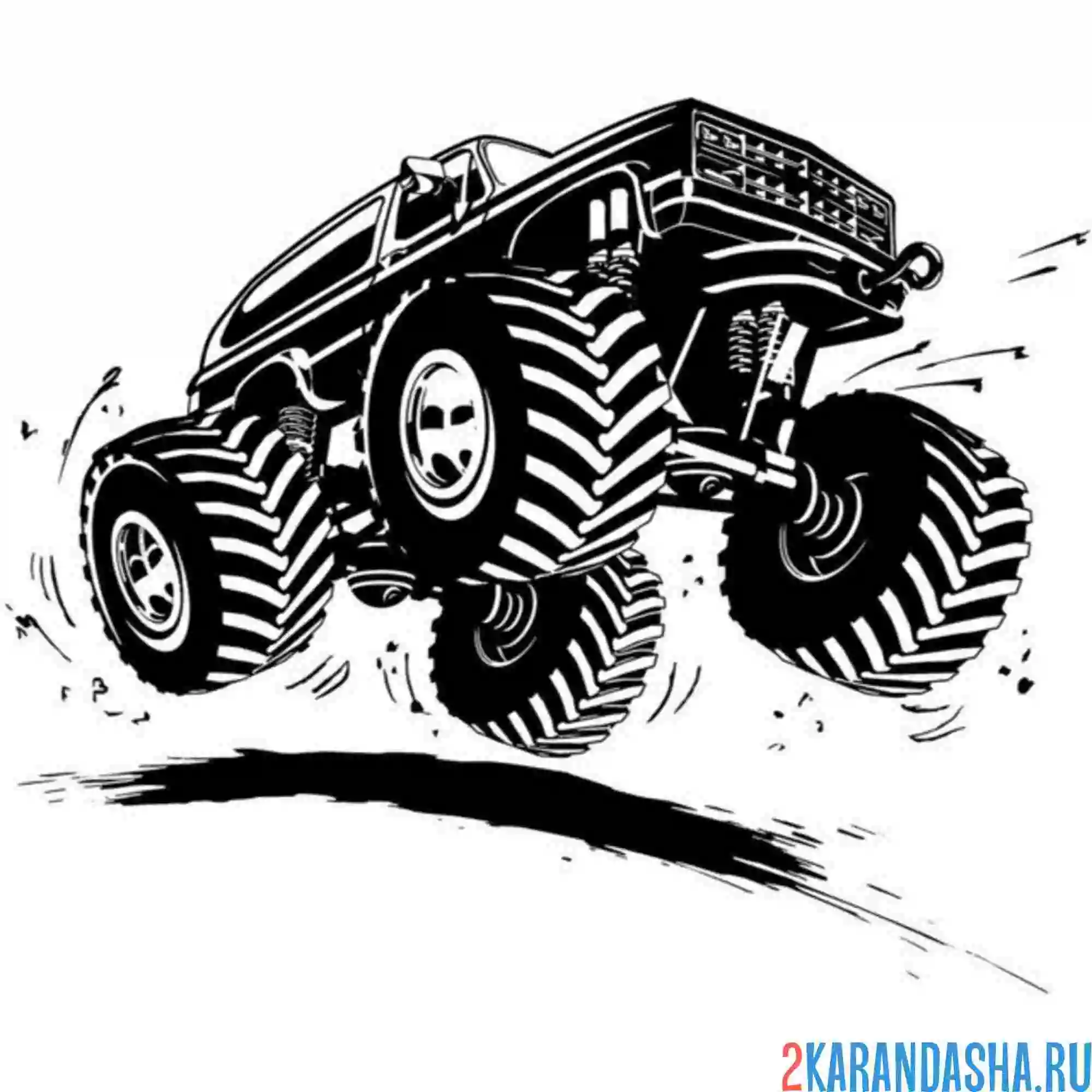 Раскраска монстр-трак иконка