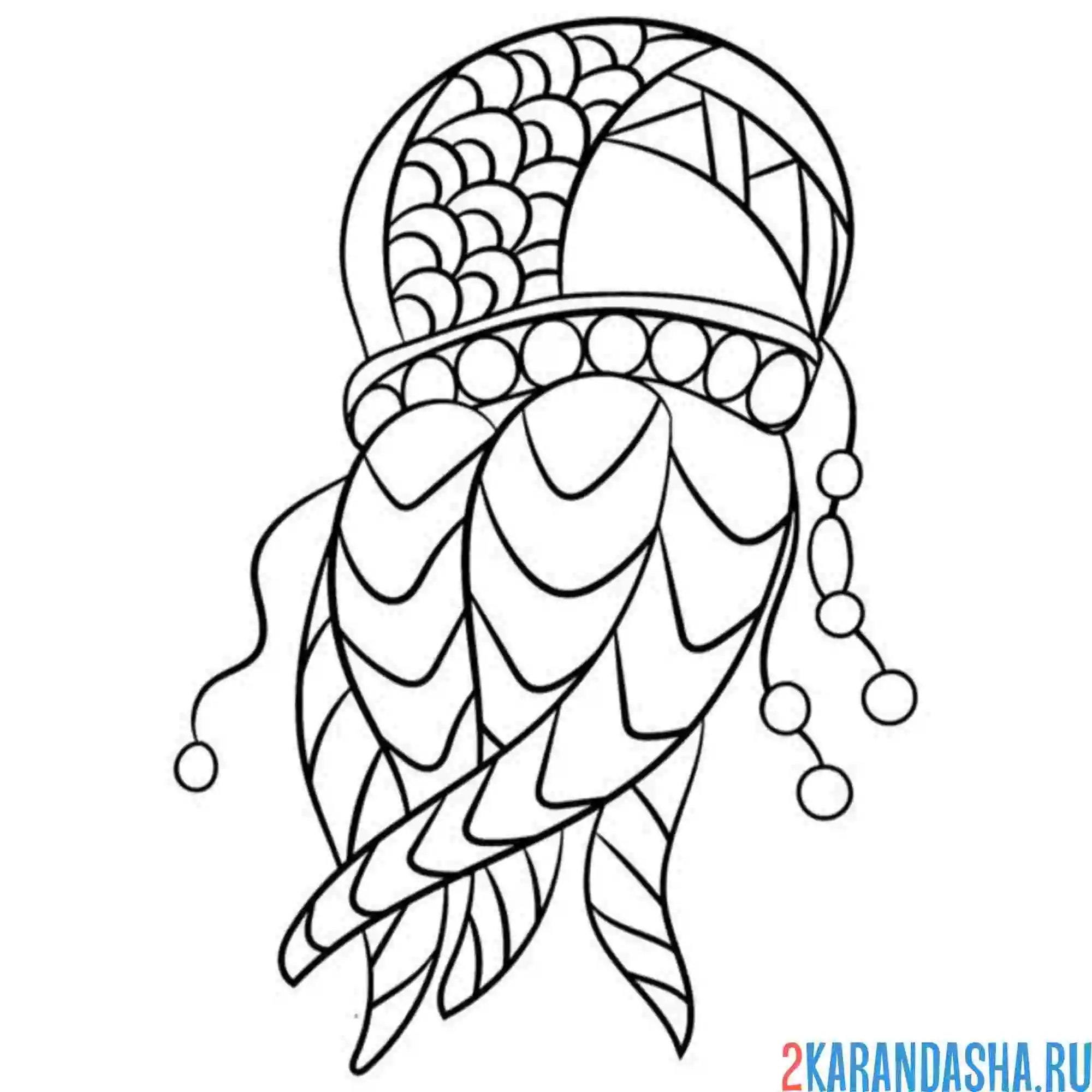 Раскраска медуза арт