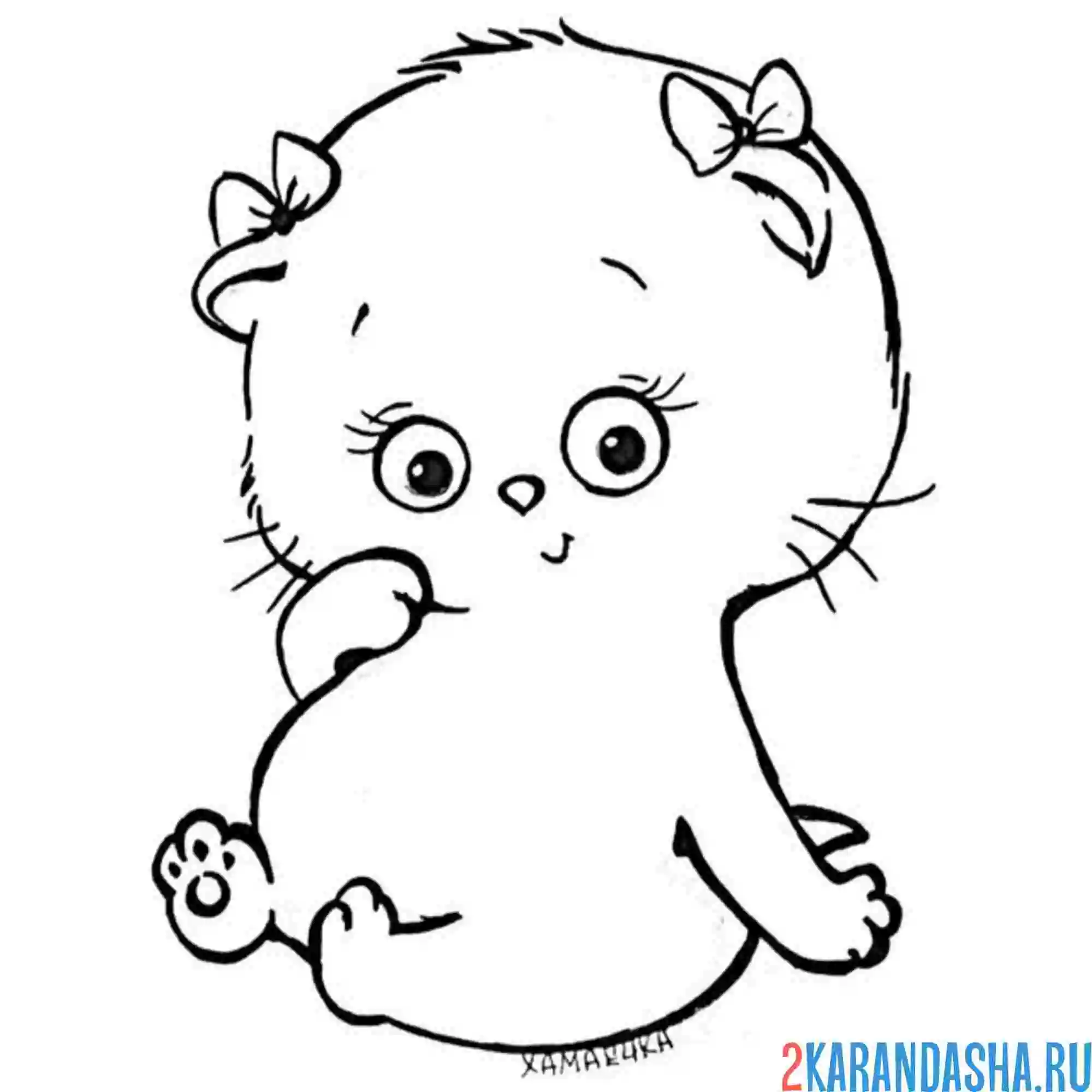 Раскраска малышка ли-ли