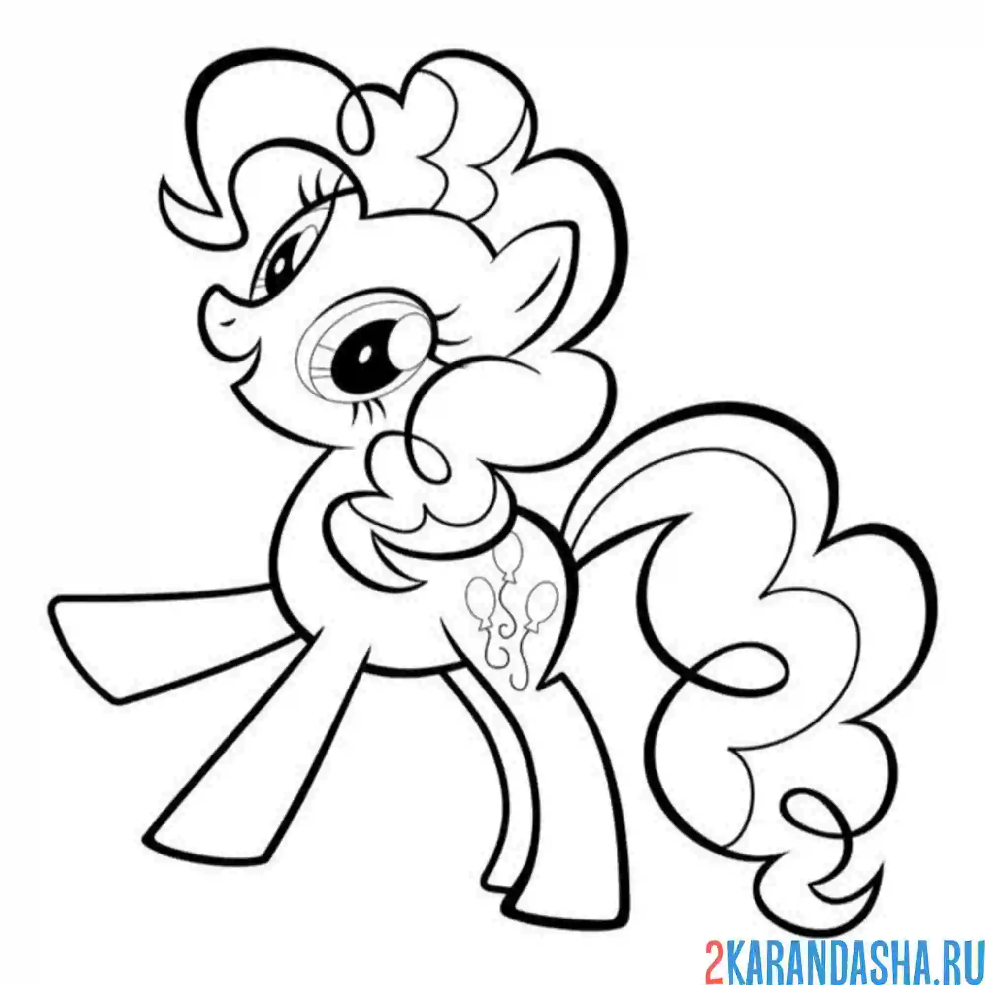 Раскраска пинки пай