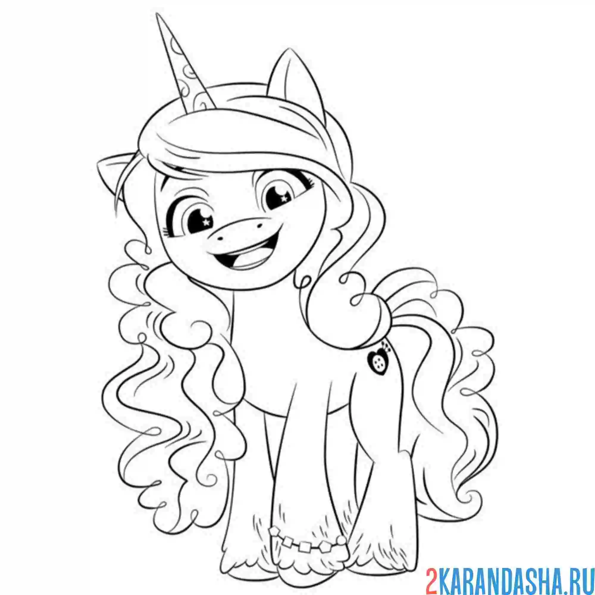 Раскраска иззи мунбоу красотка