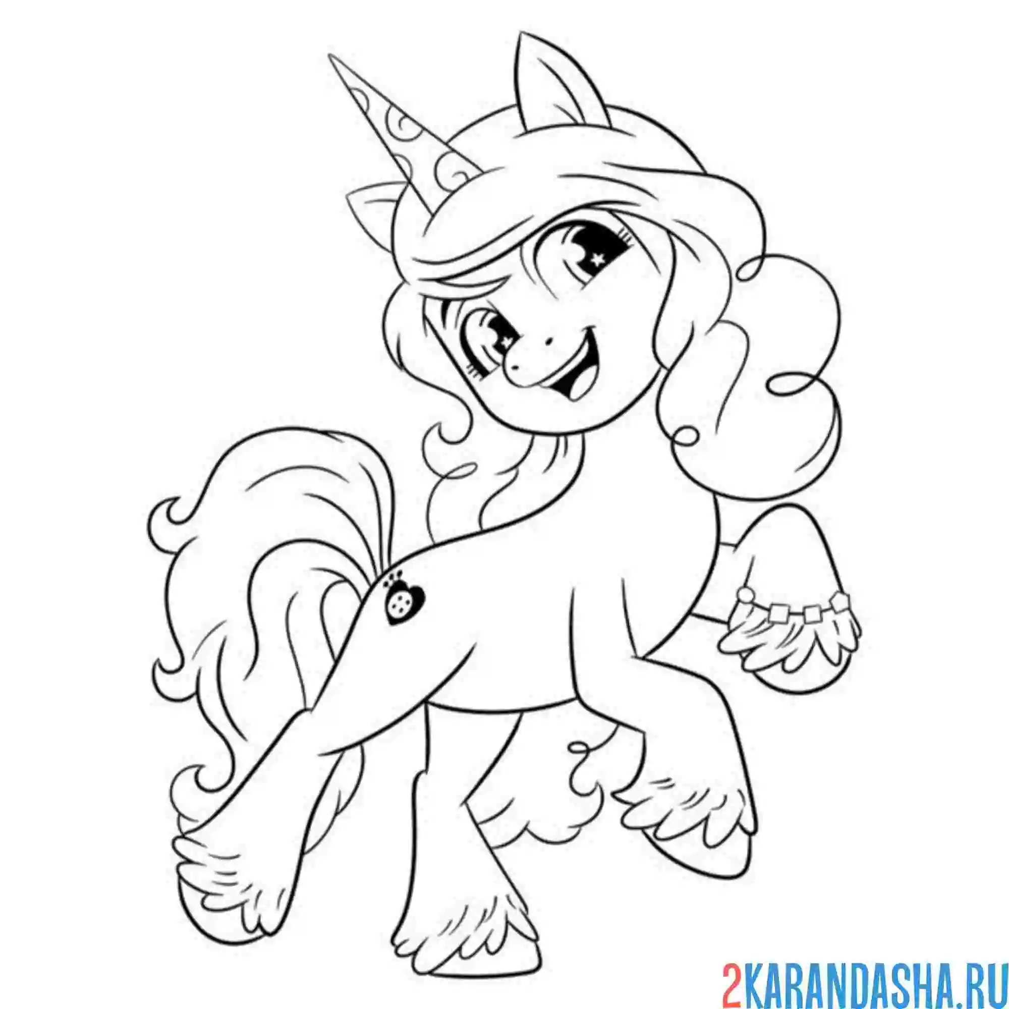 Раскраска иззи мунбоу энергичная