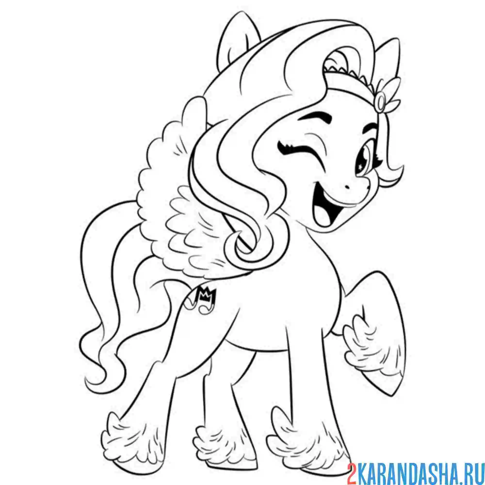 Раскраска пипп петалс любит петь