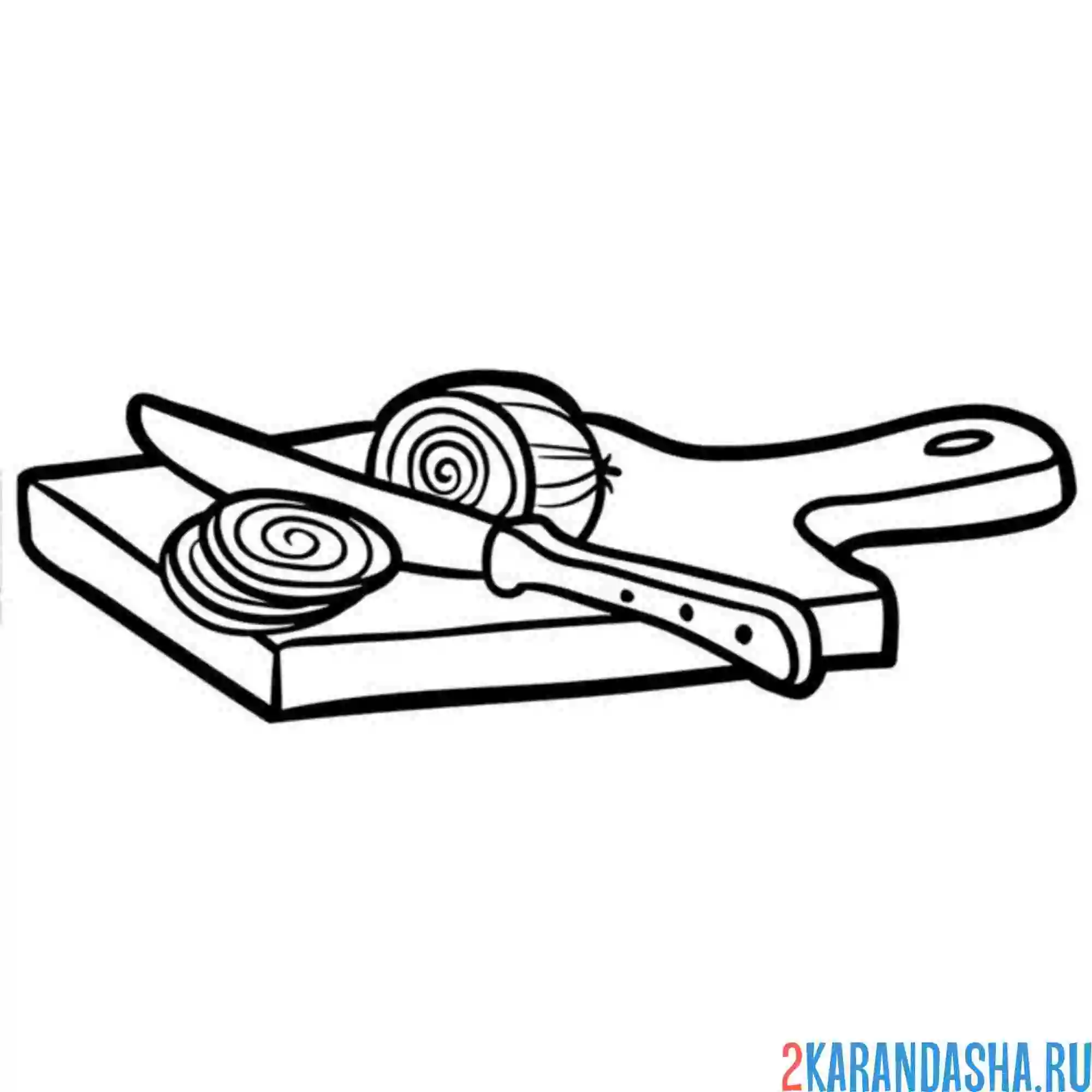 Раскраска разделочная доска