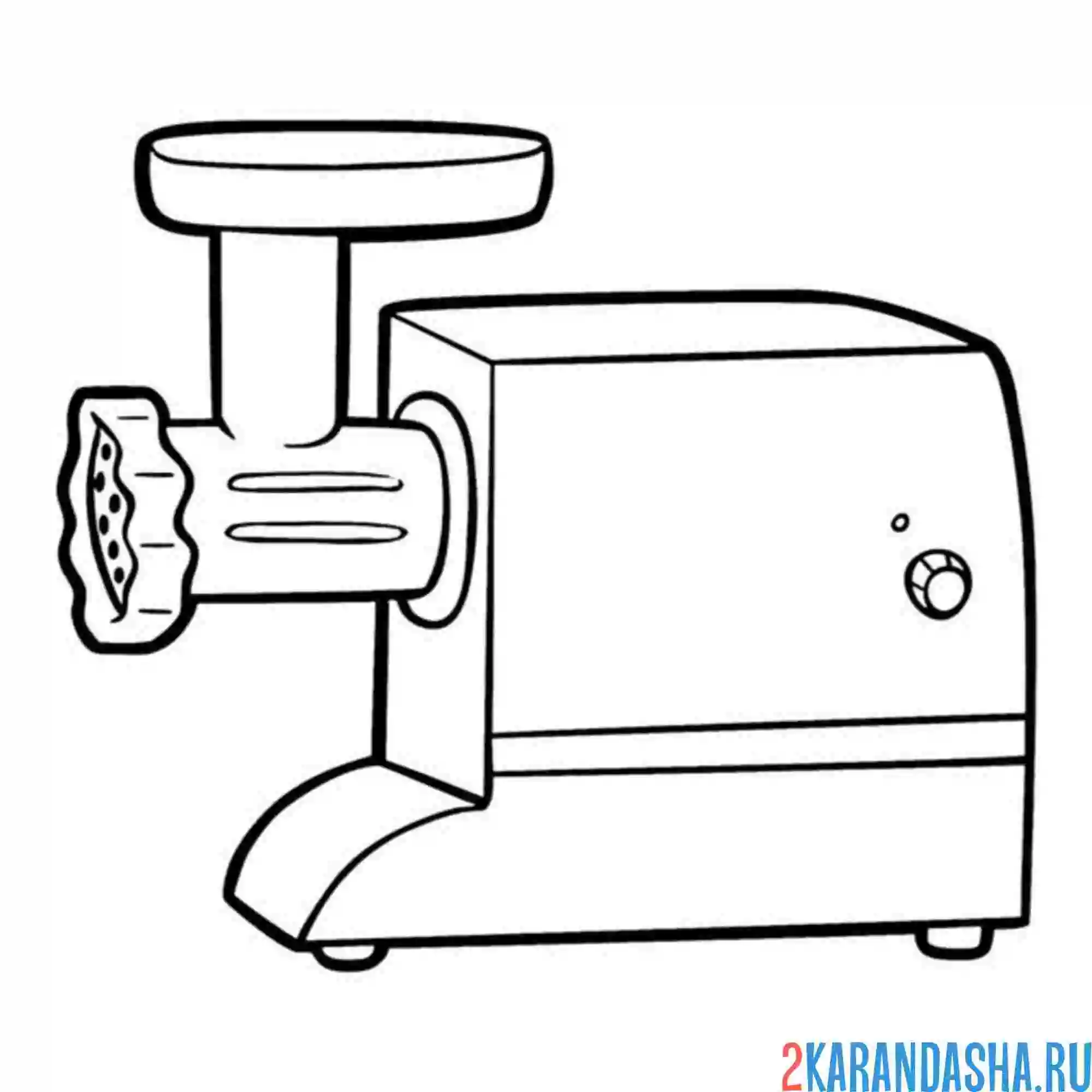 Раскраска электрическая мясорубка бытовая техника