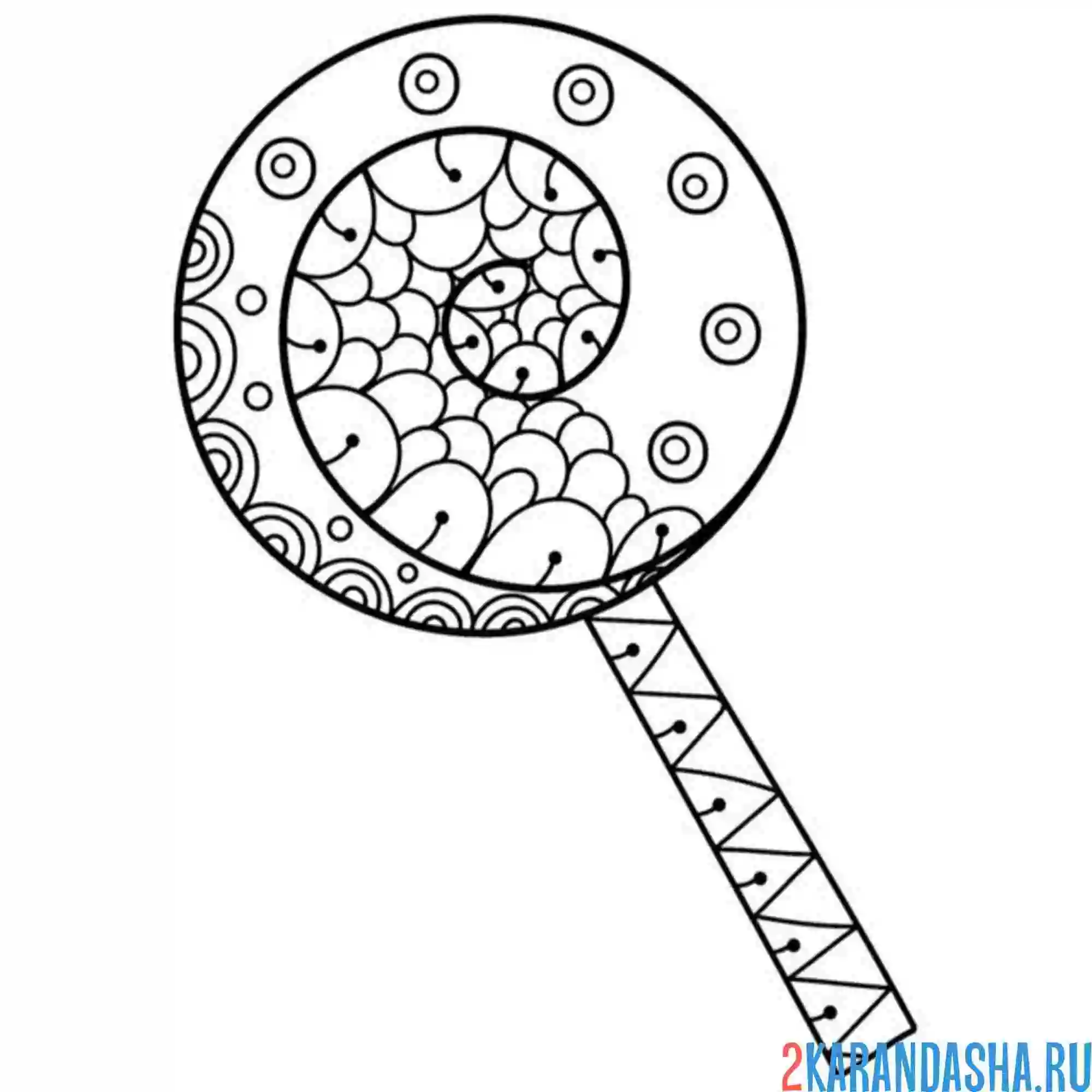 Раскраска леденец это сладости