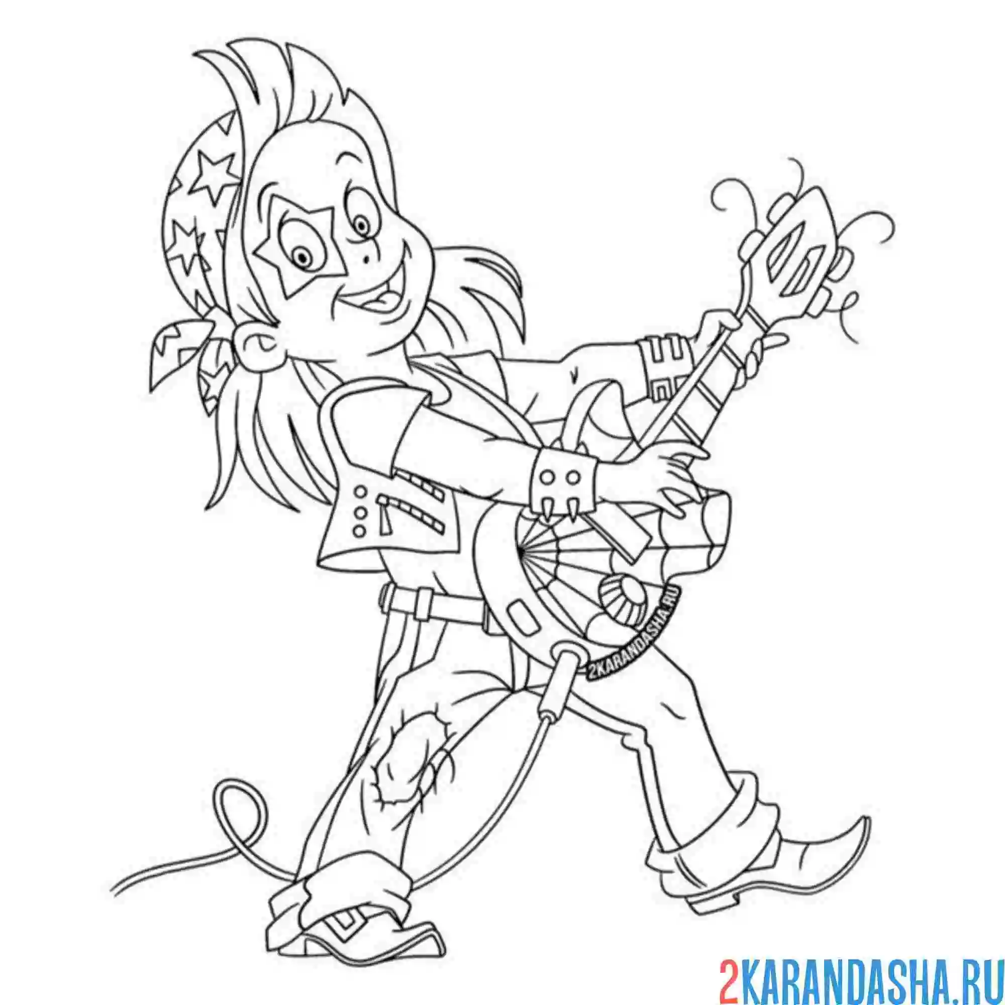 Раскраска профессия артист исполнитель