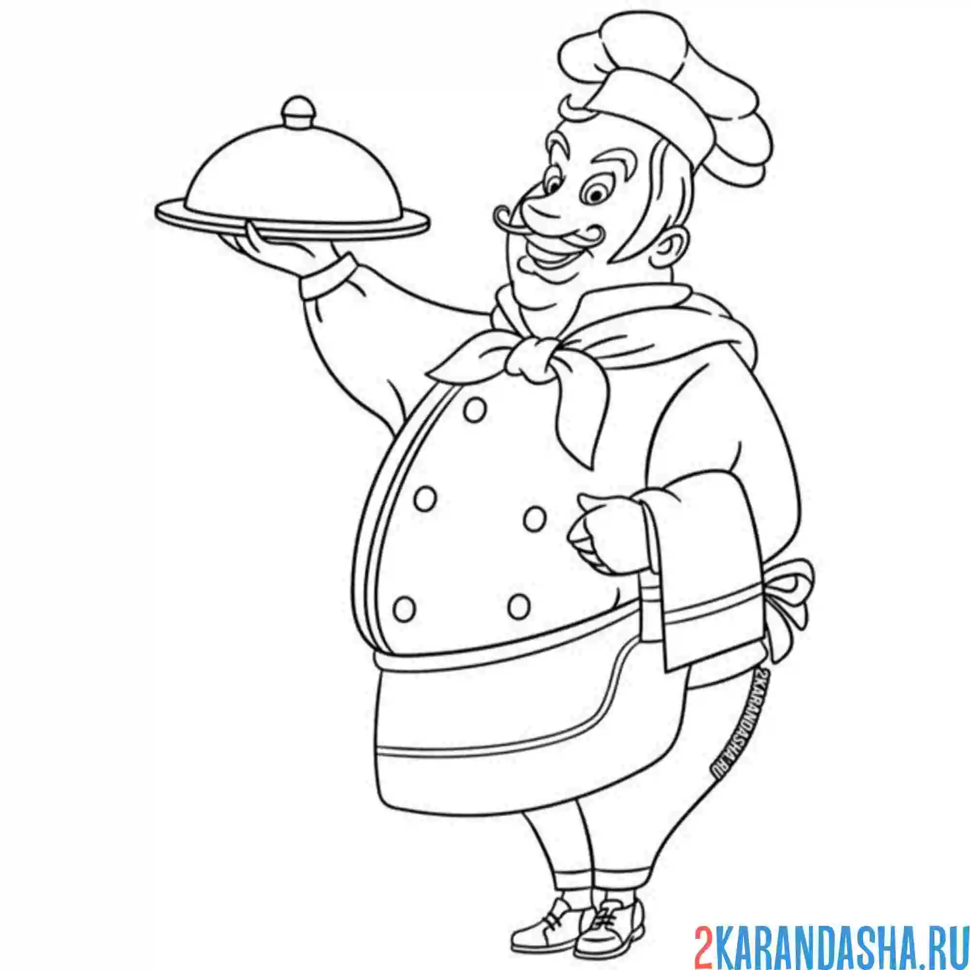Раскраска шеф-повар