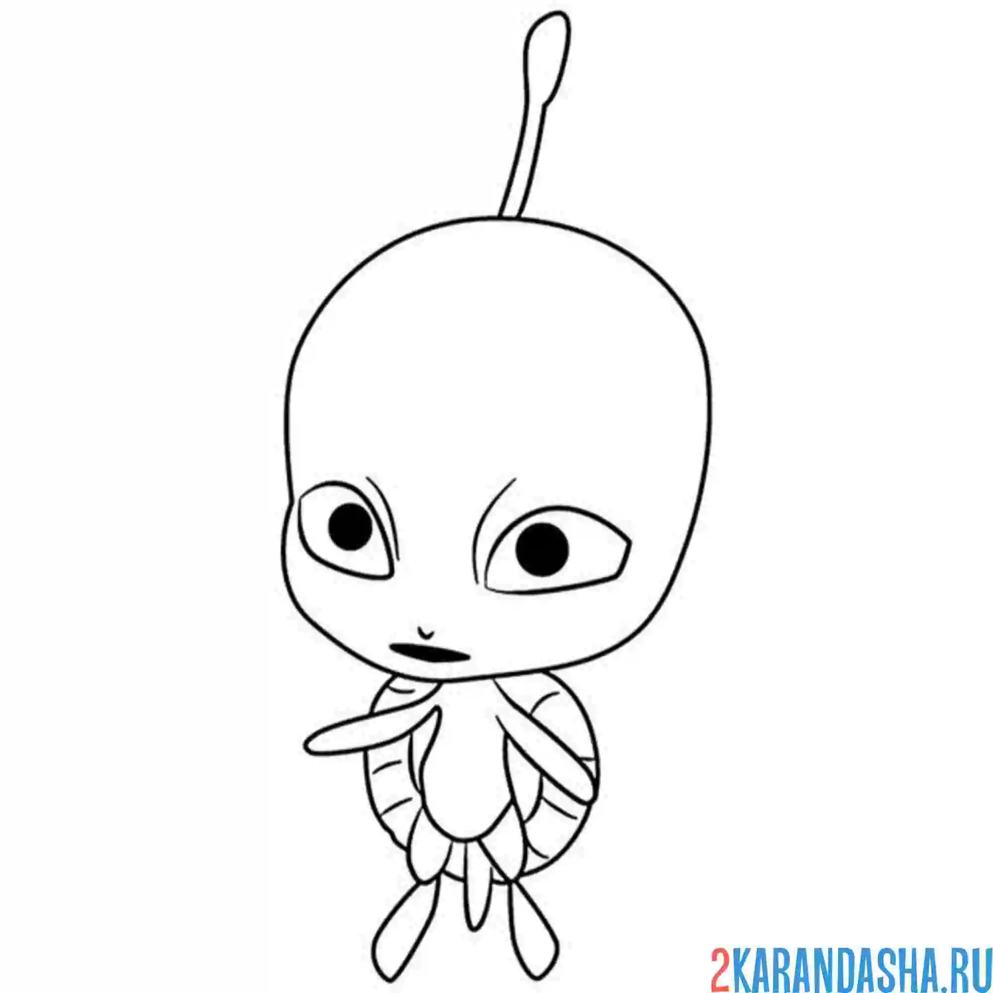 Раскраска вайзз из леди баг