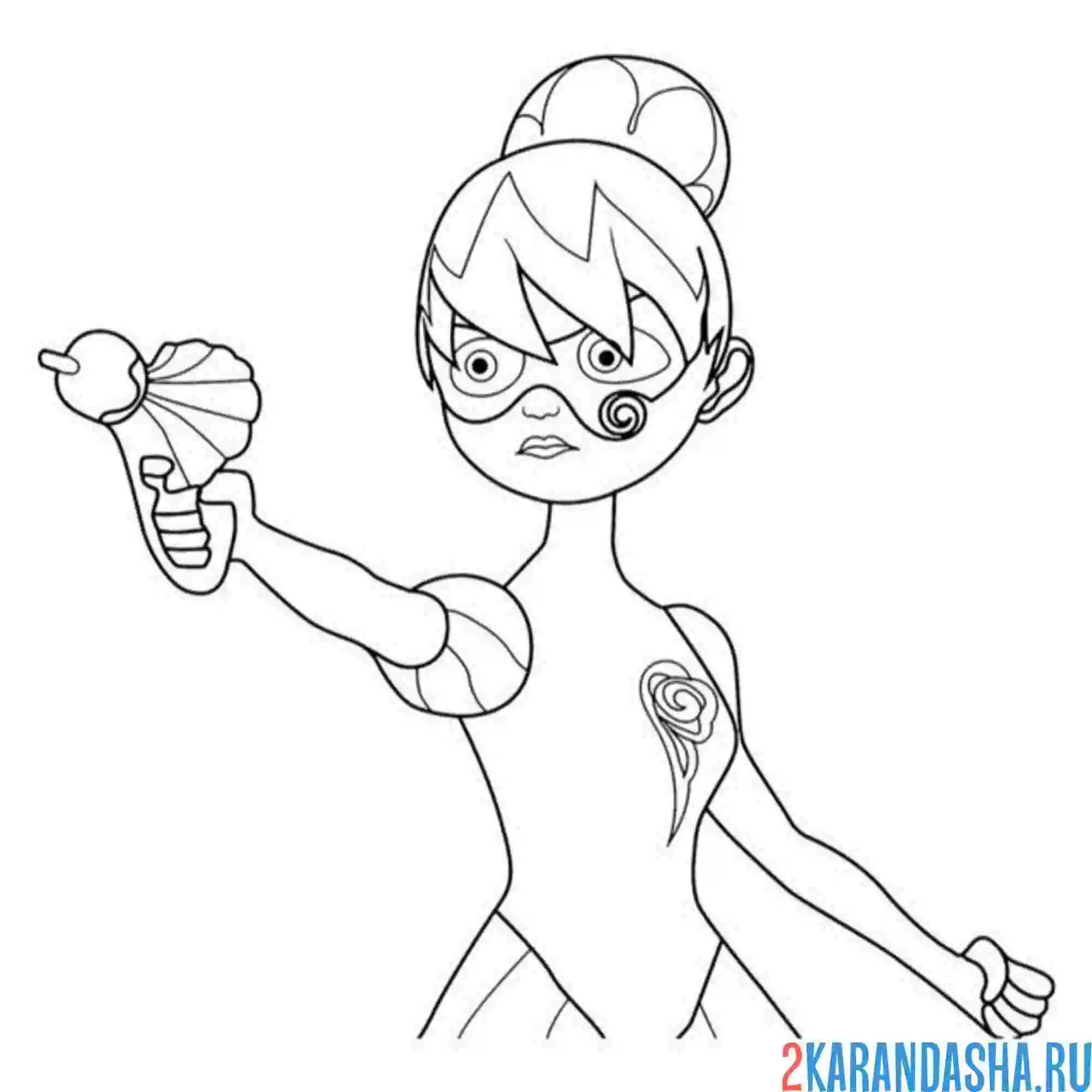 Раскраска принцесса ароматов