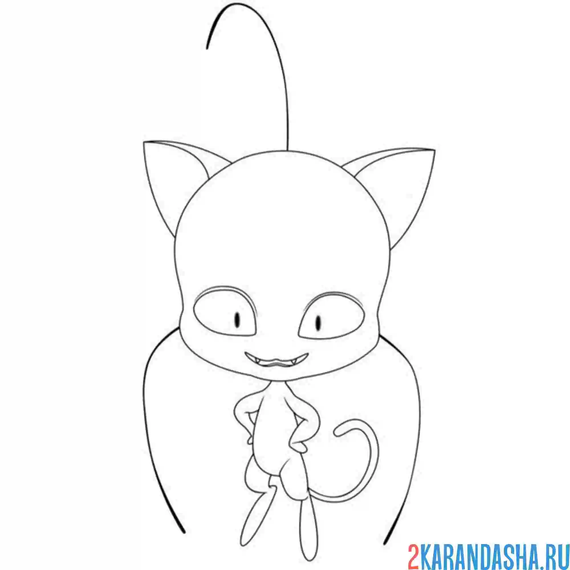 Раскраска плагг квами супер-кот