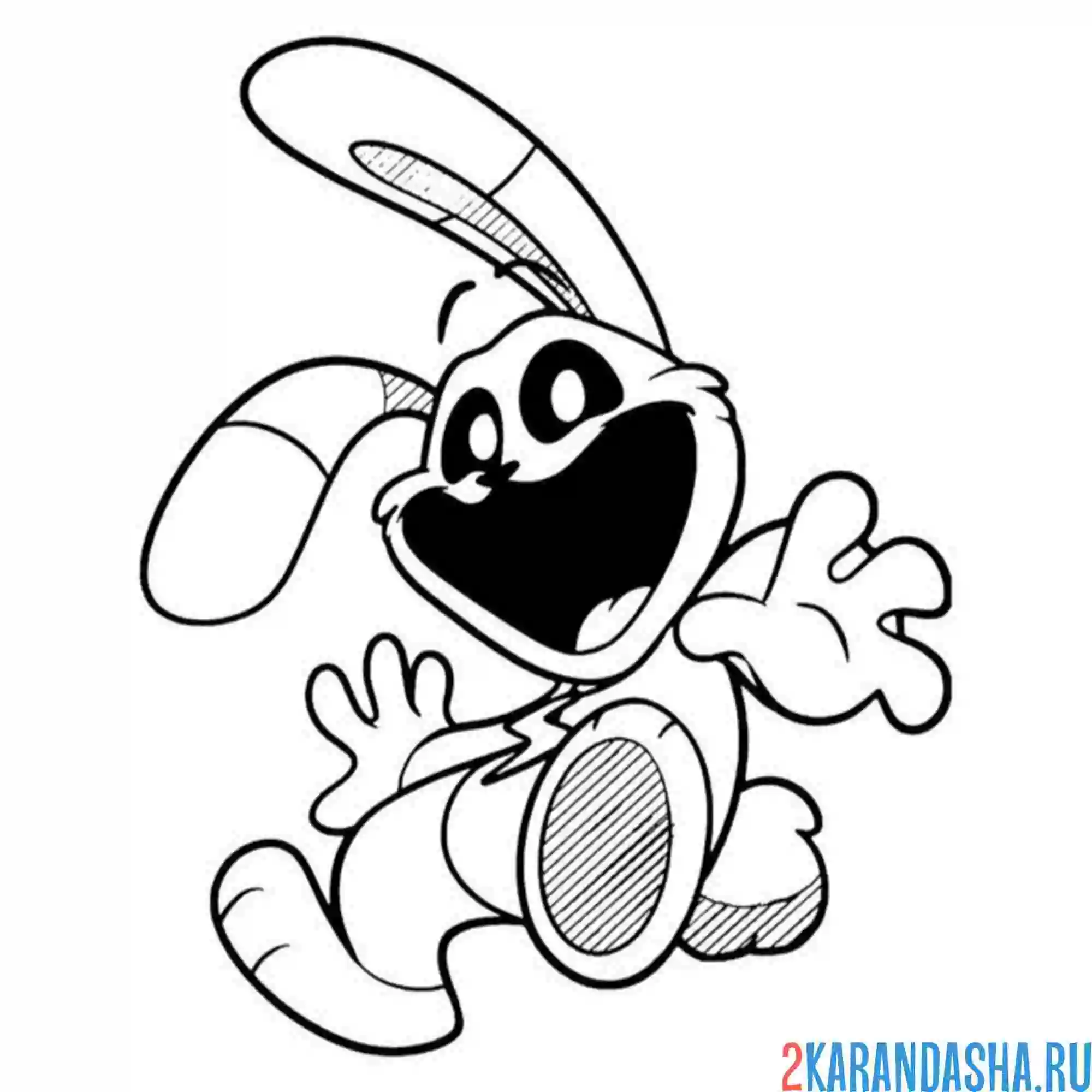 Раскраска hoppy hopscotch