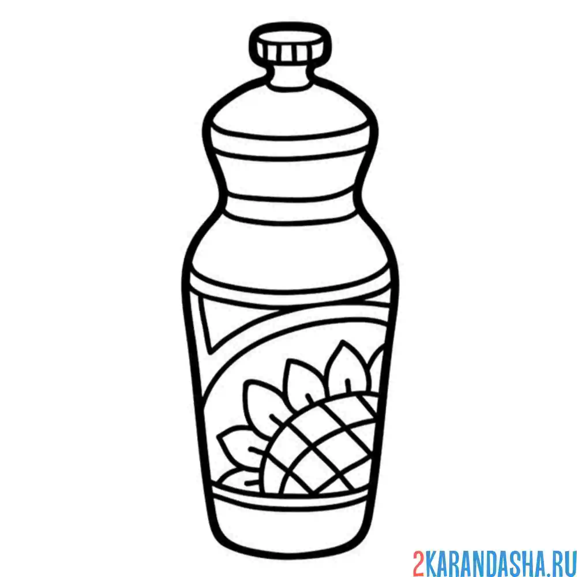 Раскраска подсолнечное масло