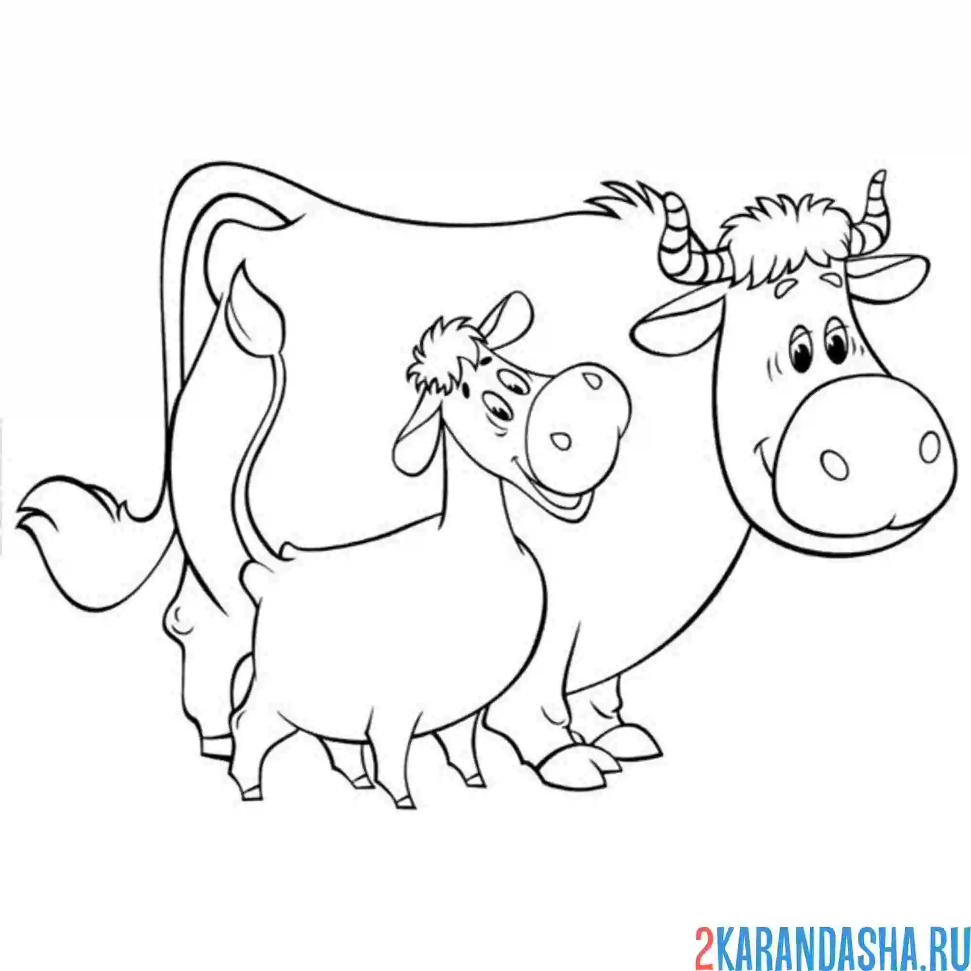 Раскраска мурка и гаврюша