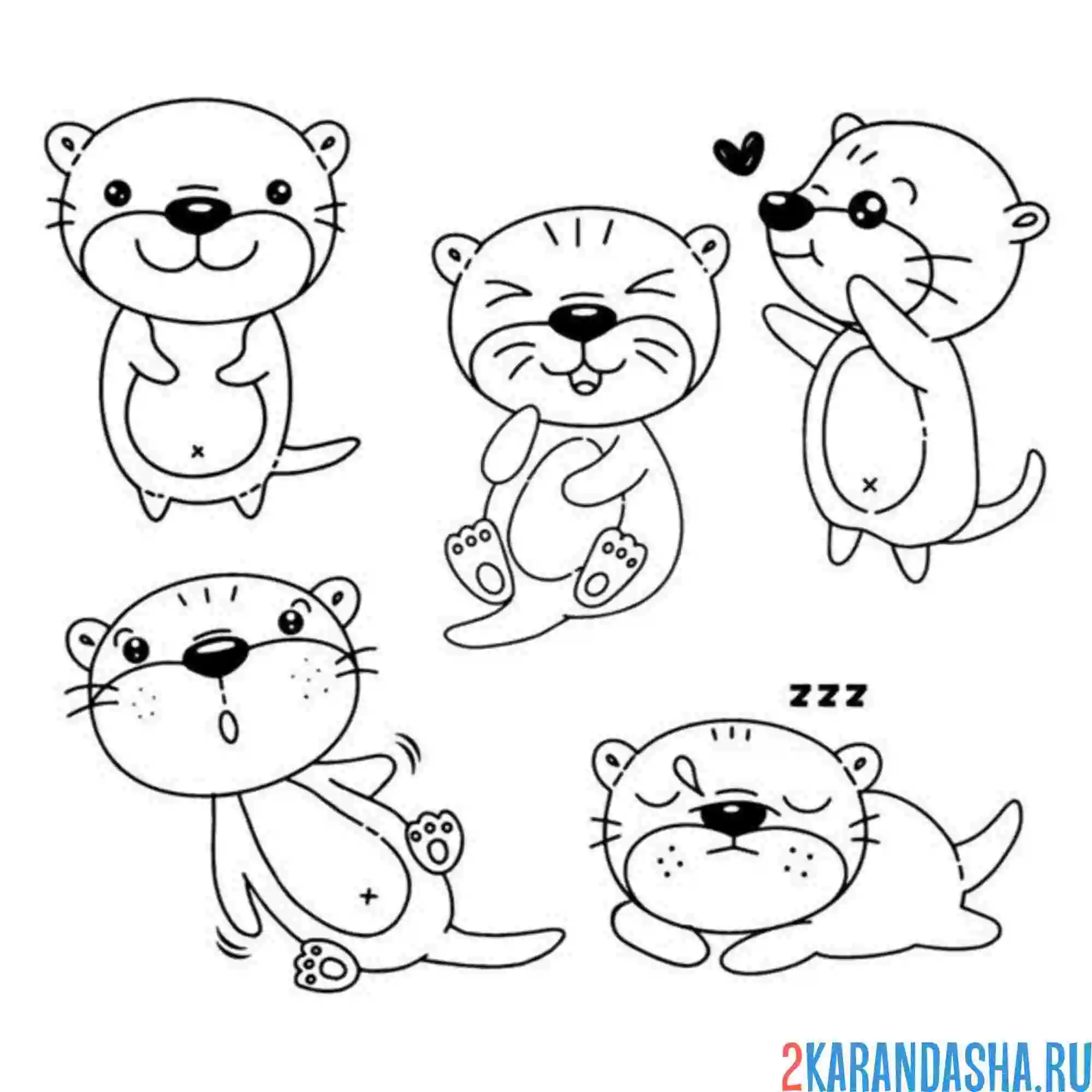 Раскраска наклейки котик