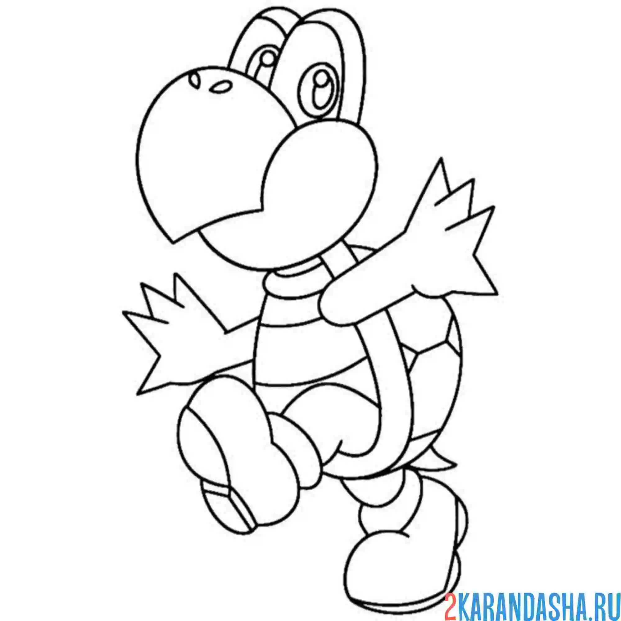 Раскраска улыбающиеся твари a koopa