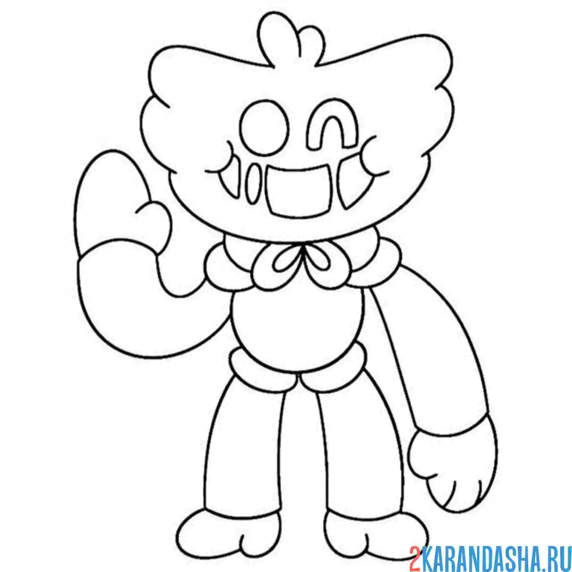 Раскраска маршмеллоу хагги вагги