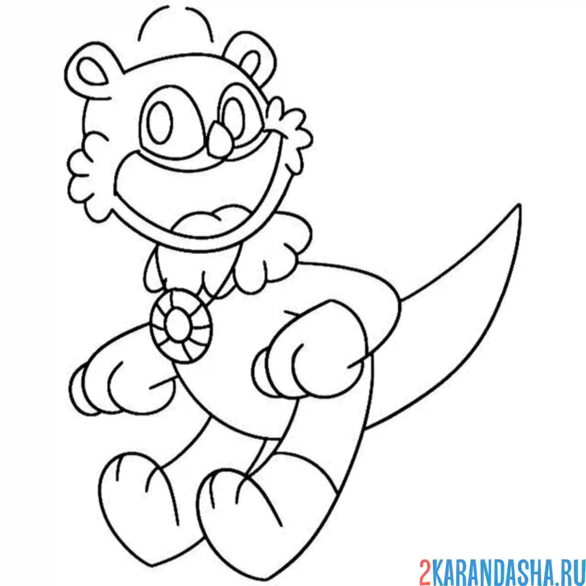 Раскраска улыбающиеся твари ottersea otterin