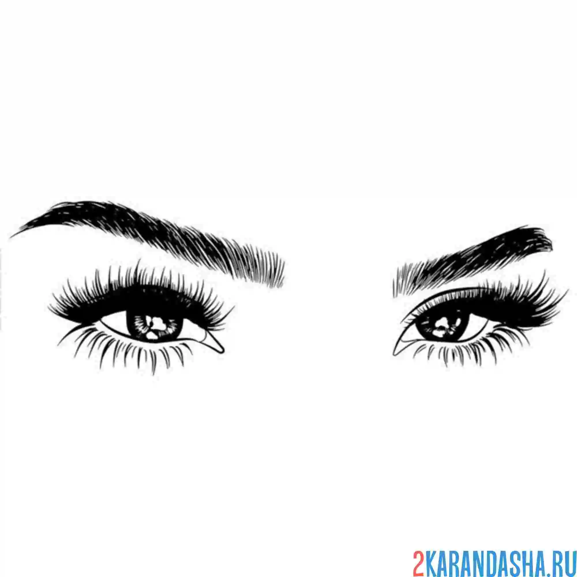 Раскраска глаза азиатки