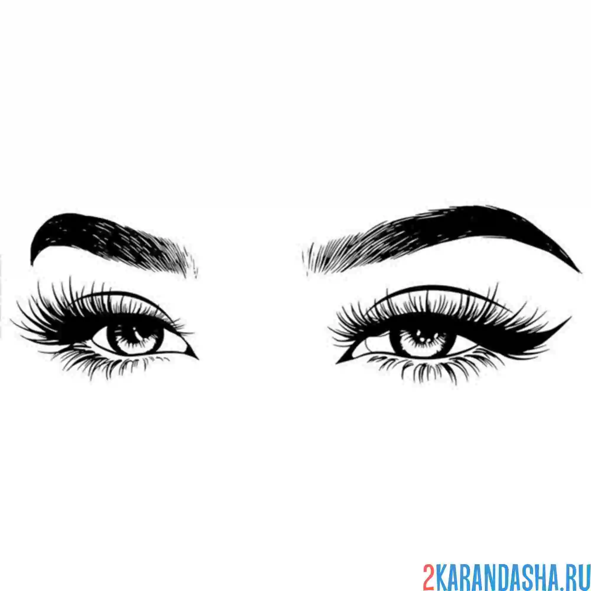 Раскраска глаза взгляд