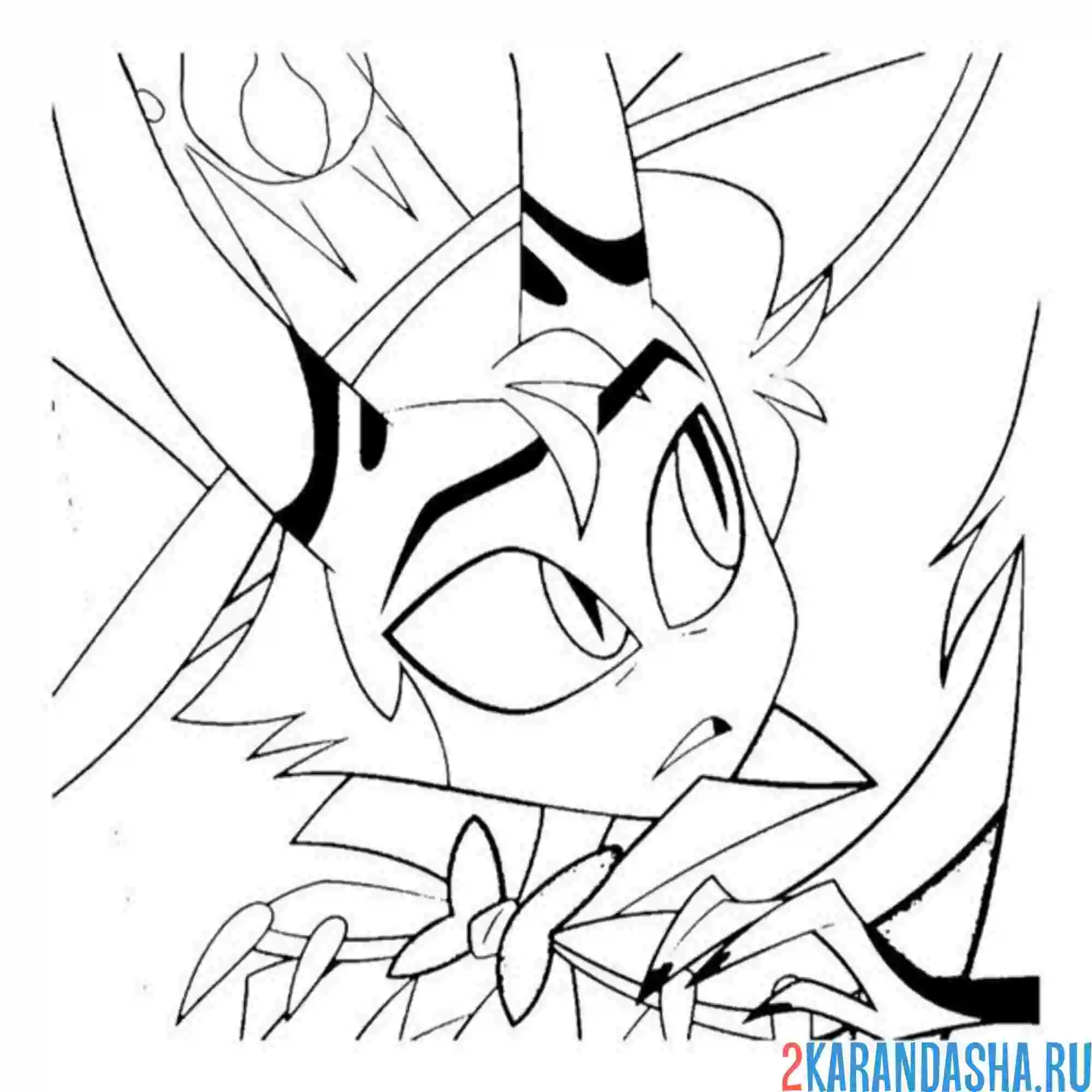 Раскраска отель хазбин люцифер