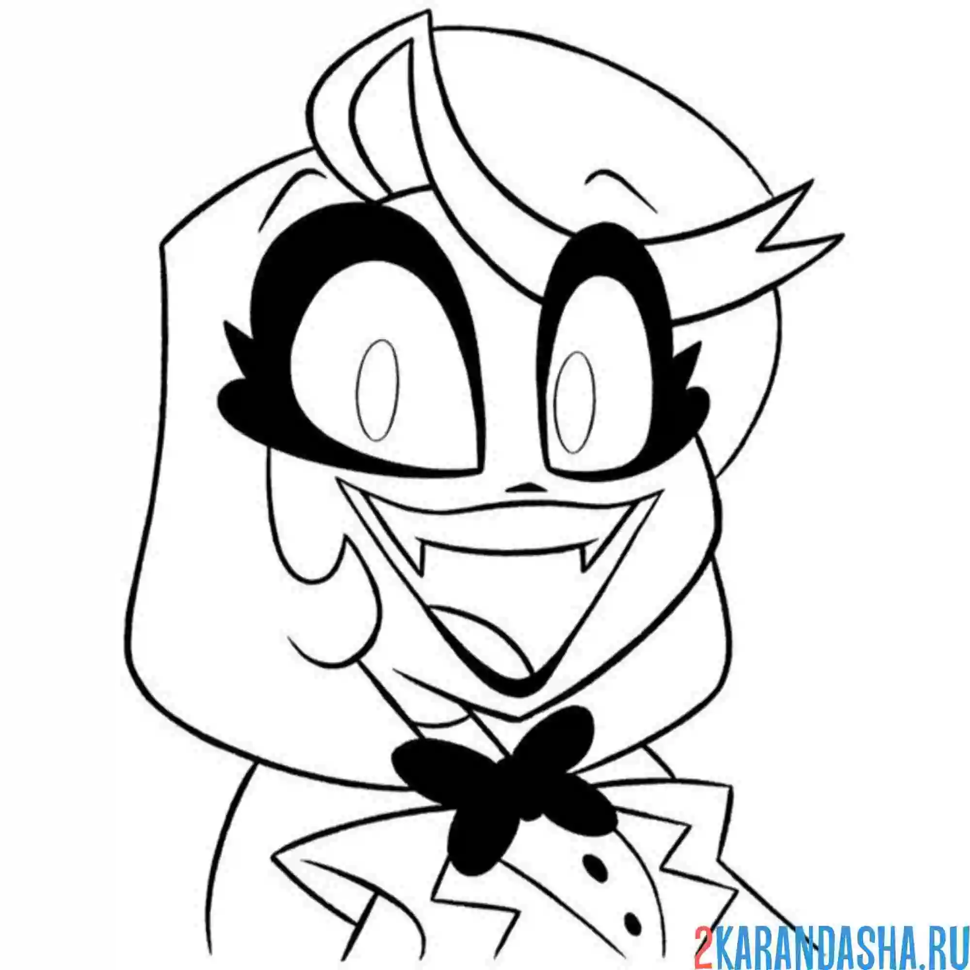 Раскраска чарли отель хазбин