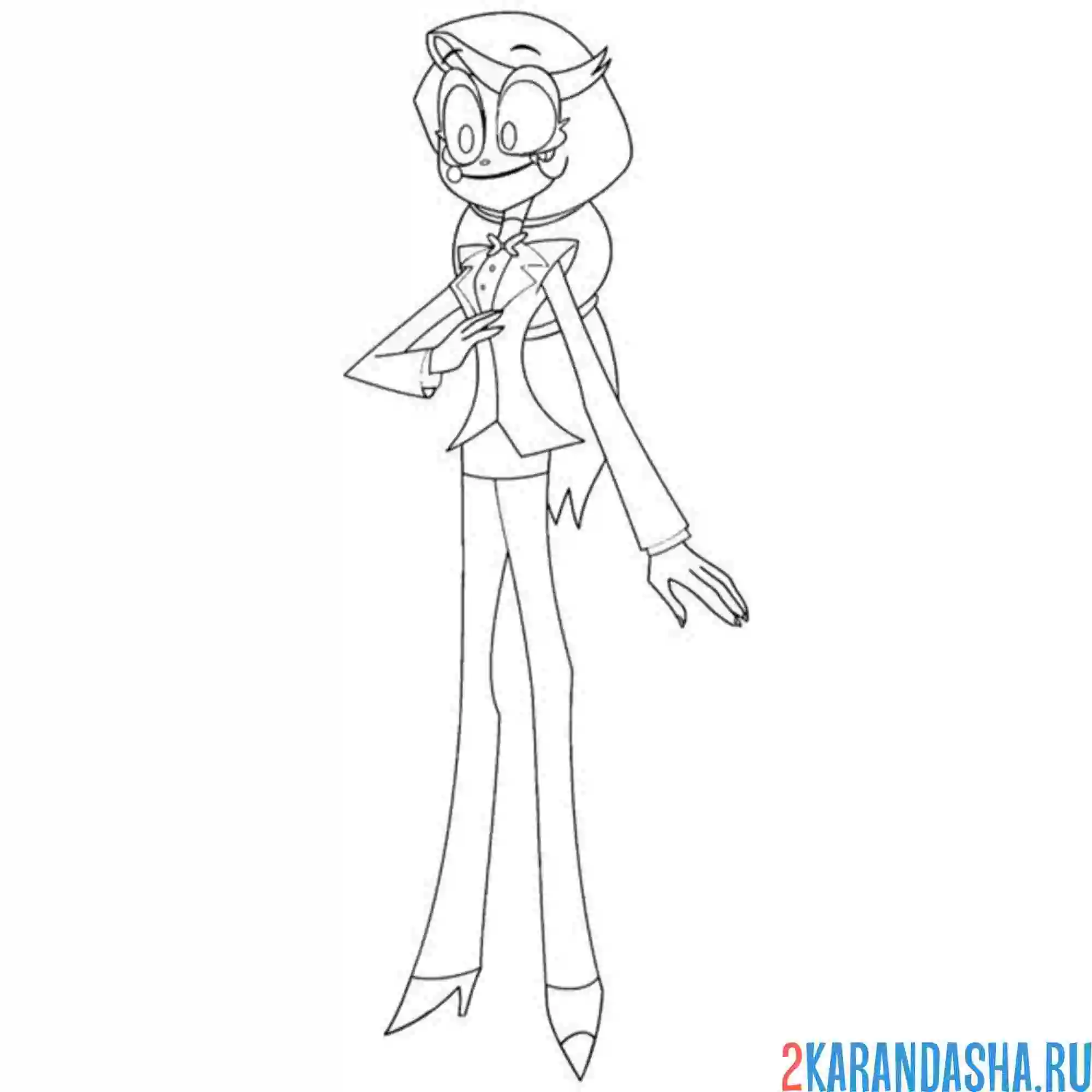 Раскраска charlie отель хазбин