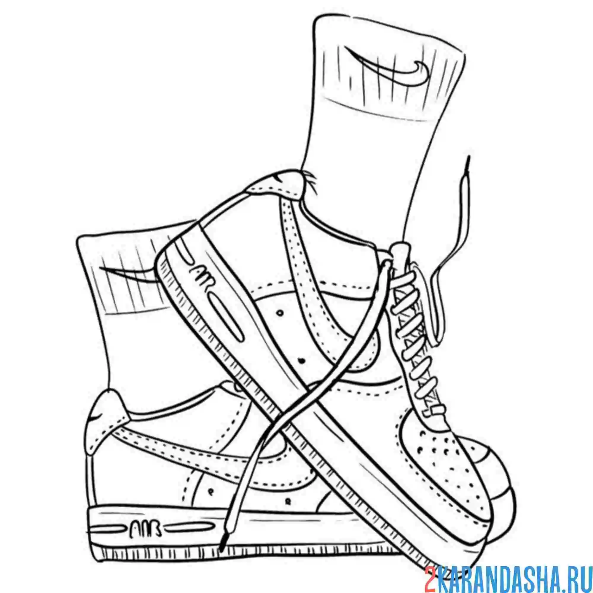 Раскраска еды и носки эстетика