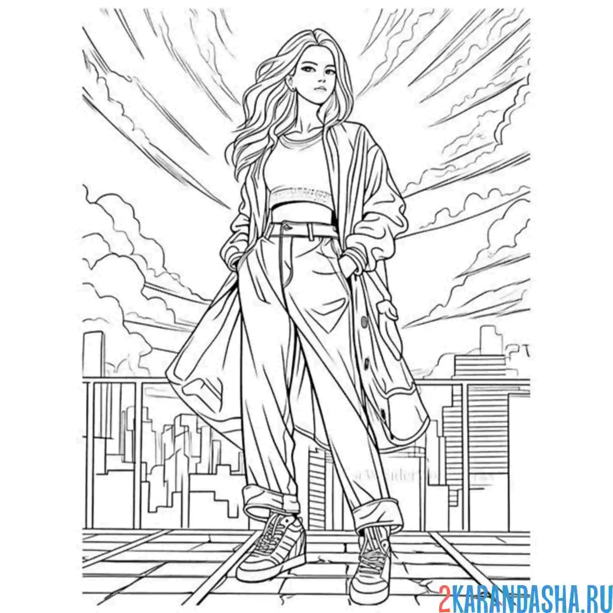 Раскраска эстетика урбанистика