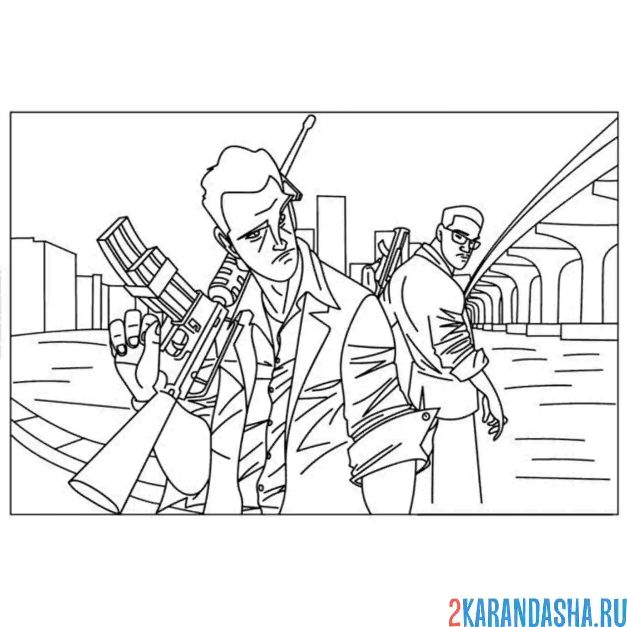 Раскраска гта 5