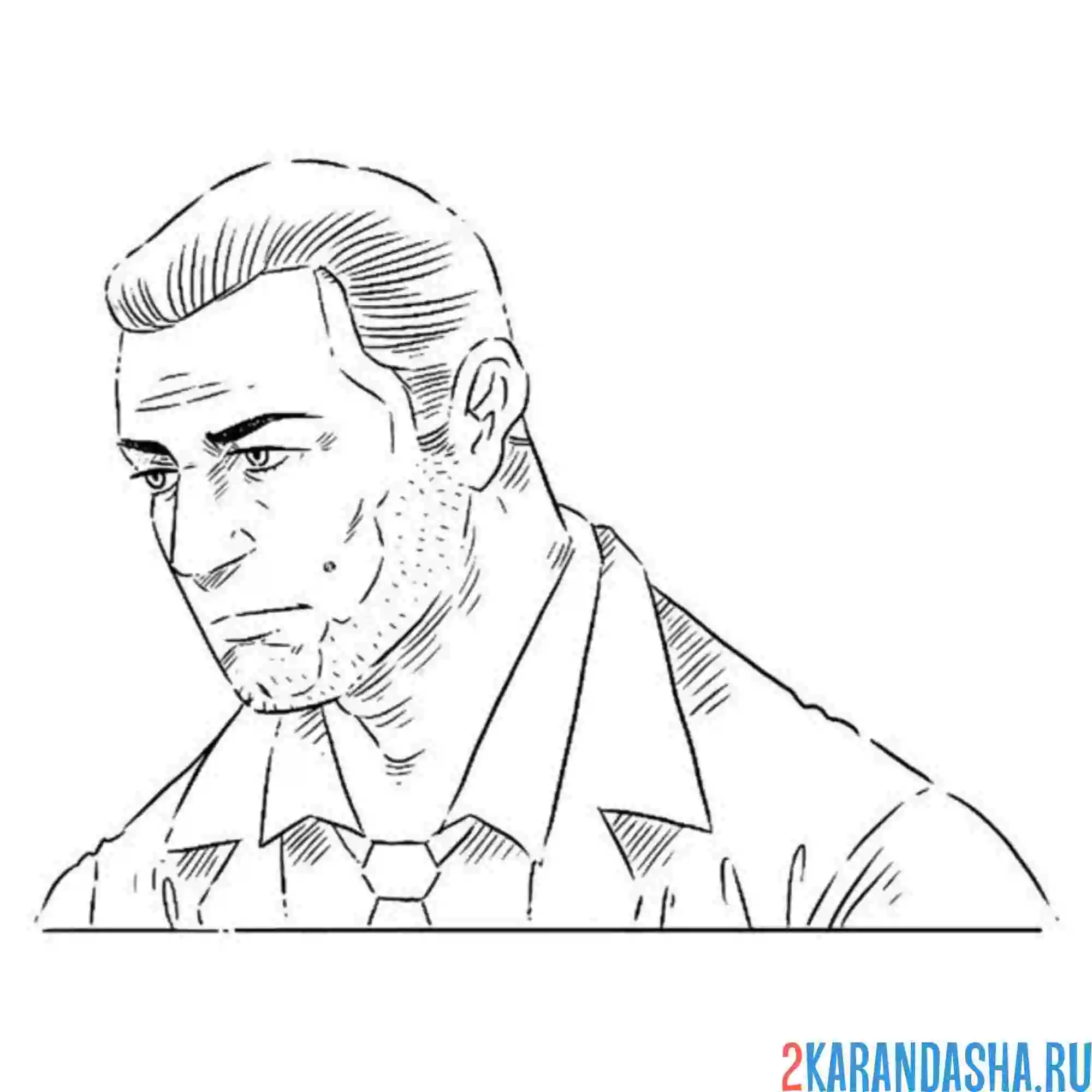 Раскраска michael de santa гта