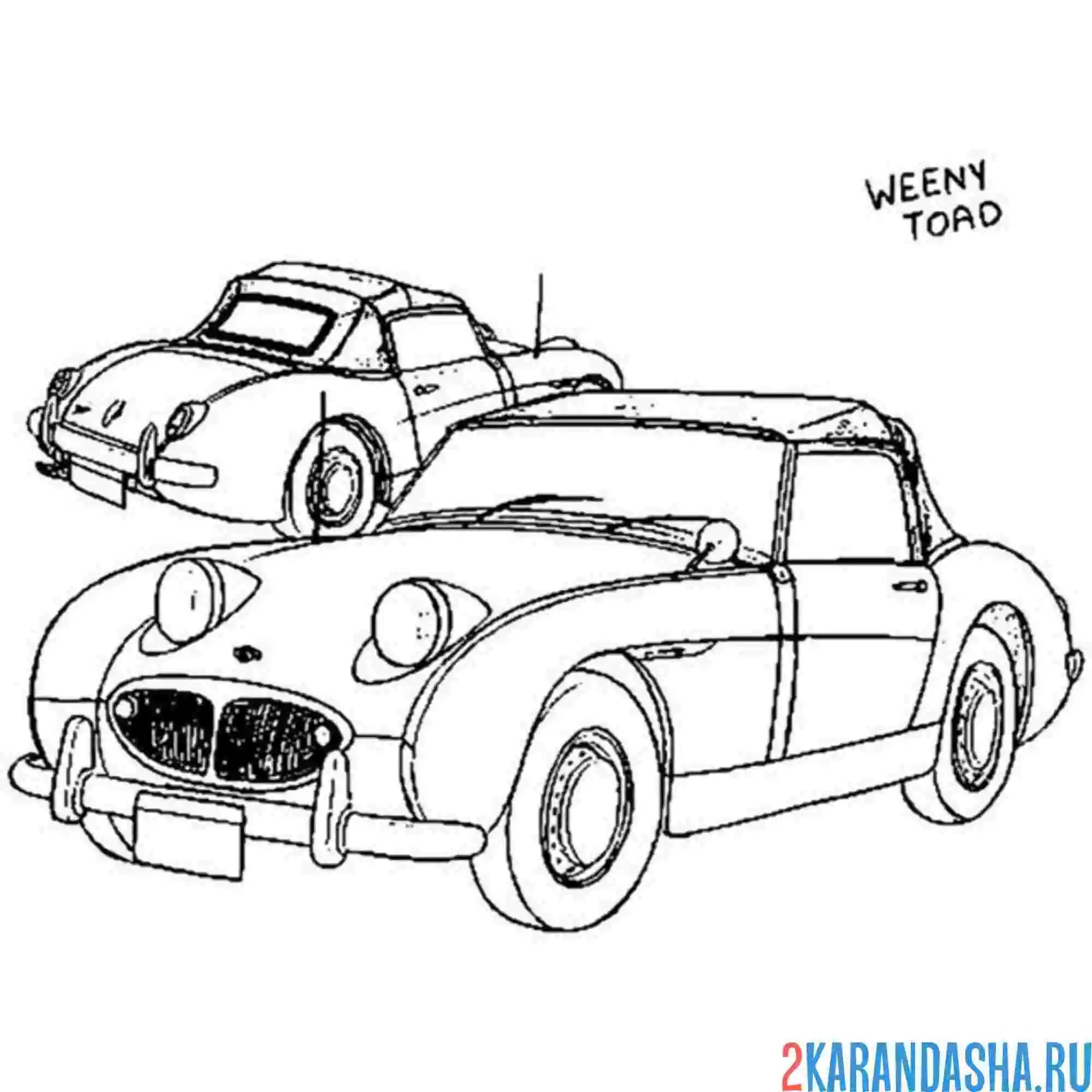 Раскраска ретро машины гта (gta)