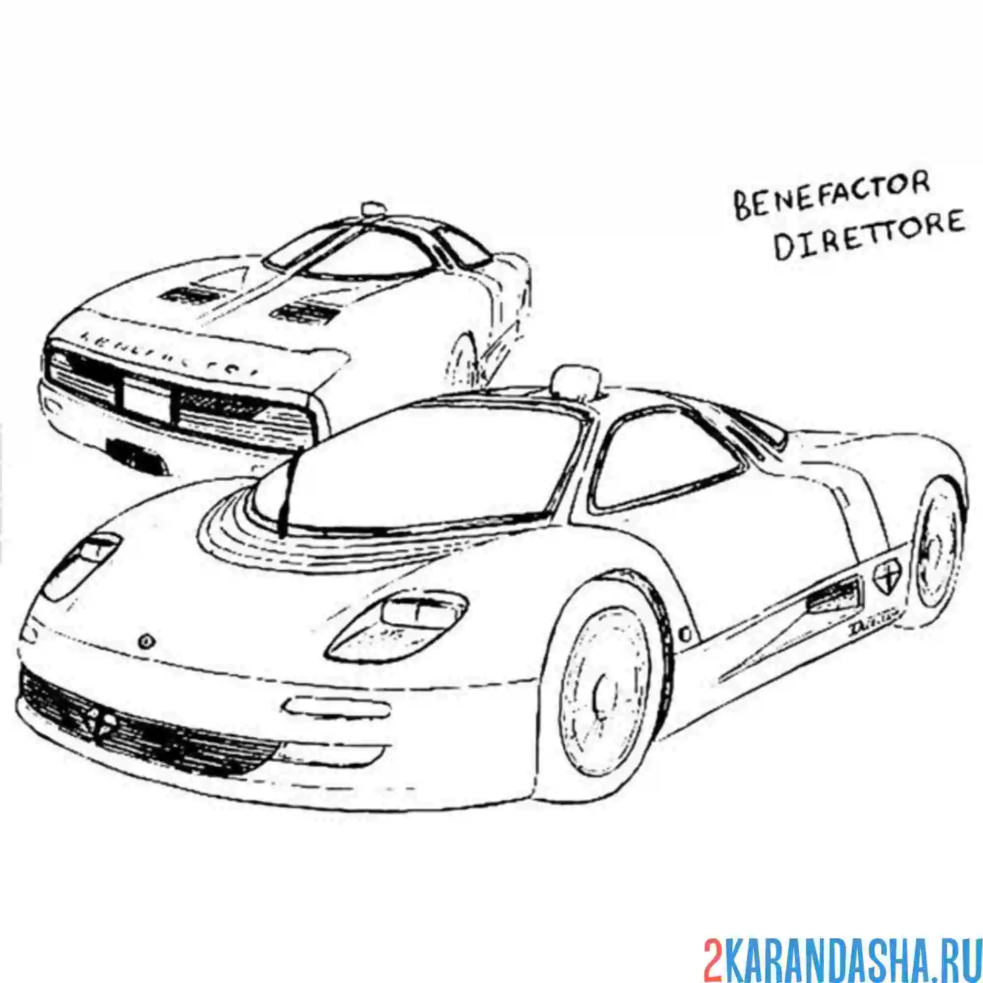 Раскраска суперкар гта (gta)