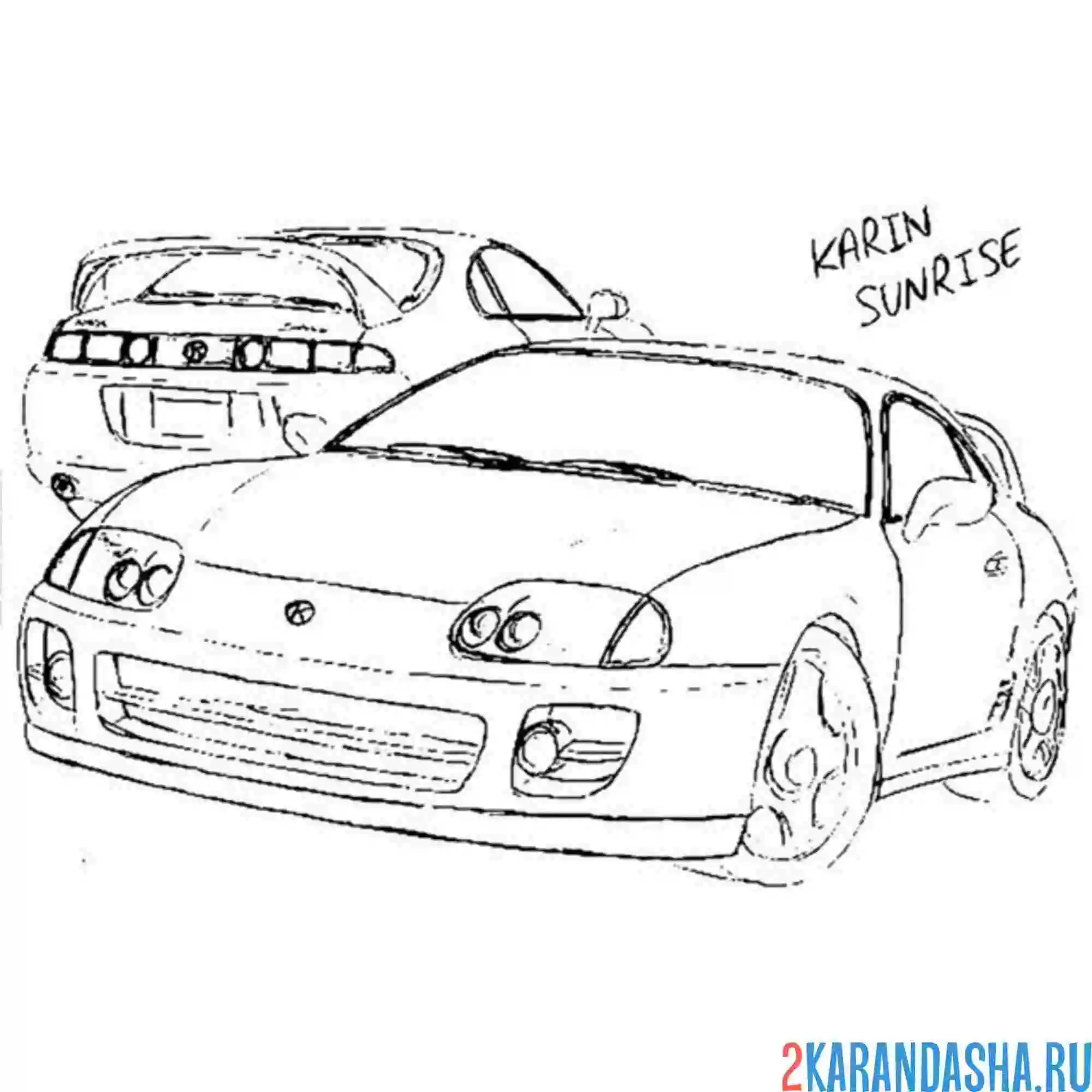Раскраска машина гта (gta) обычная