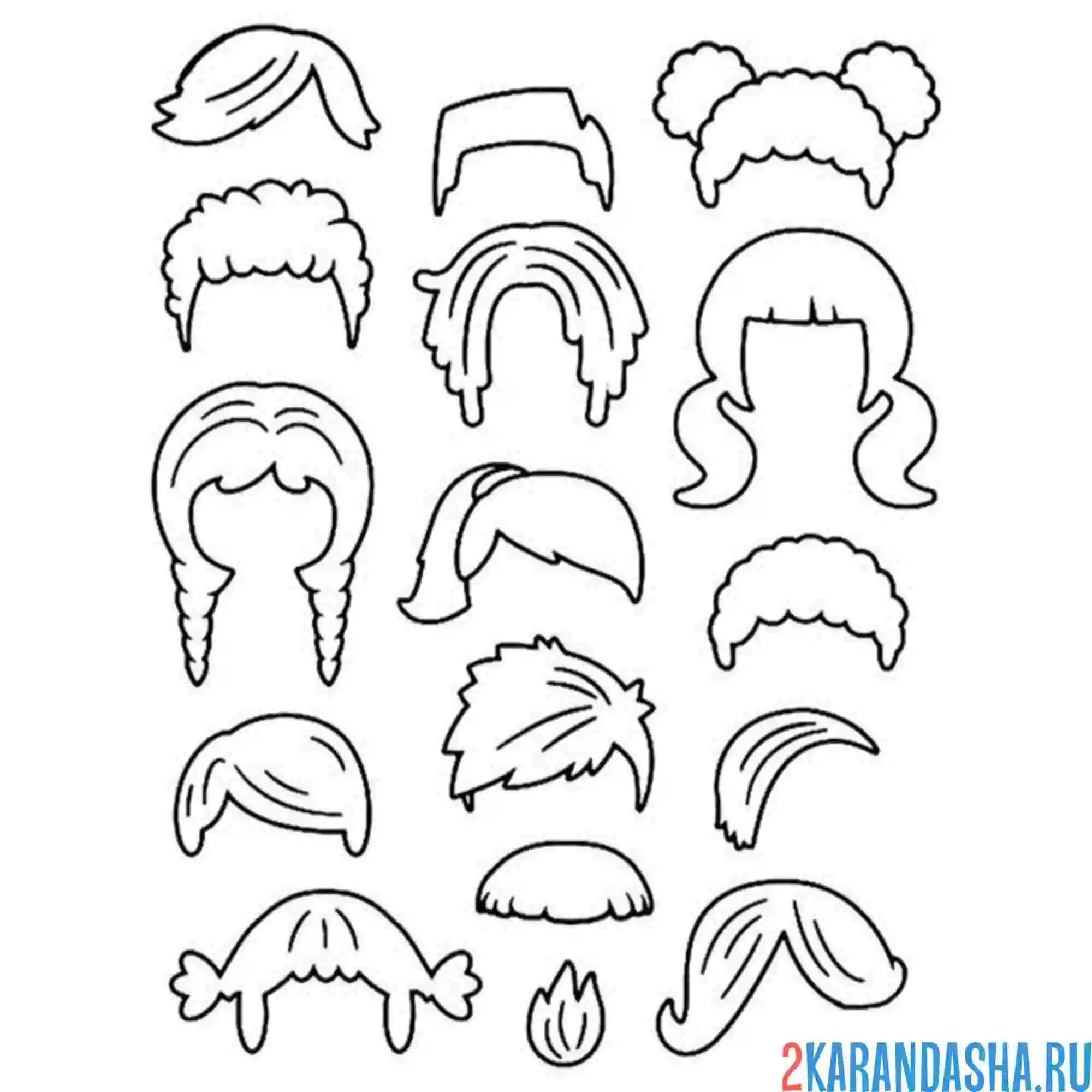 Раскраска волосы прически тока бока