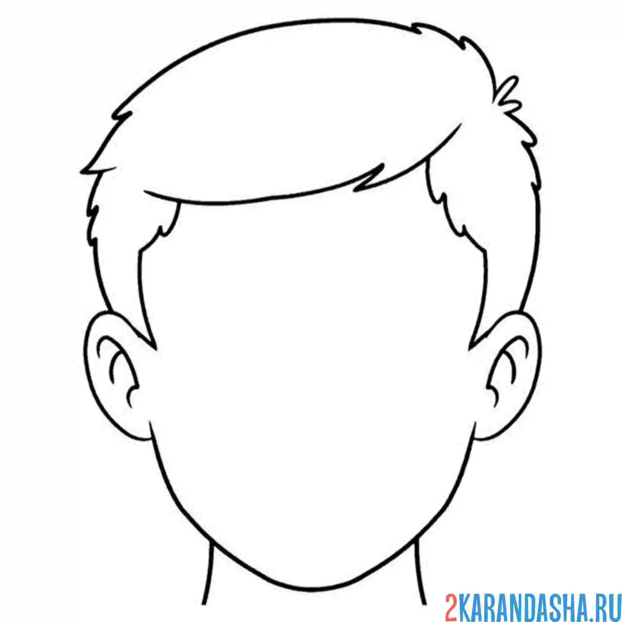 Раскраска мужские волосы прическа