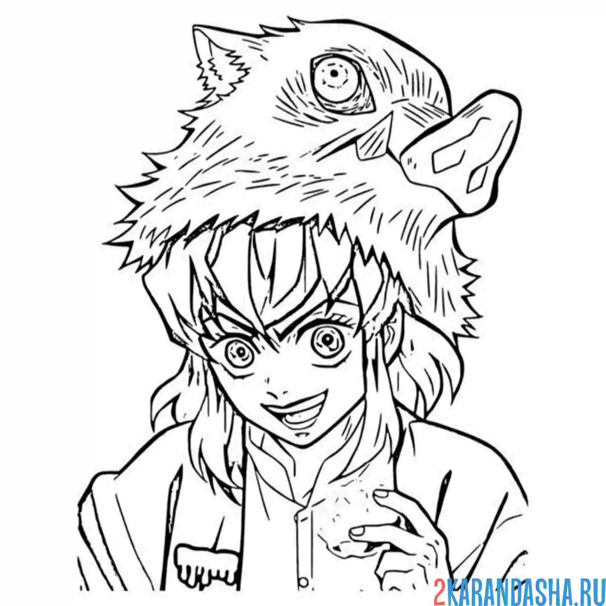 Раскраска иноске хашибира клинок, рассекающий демонов