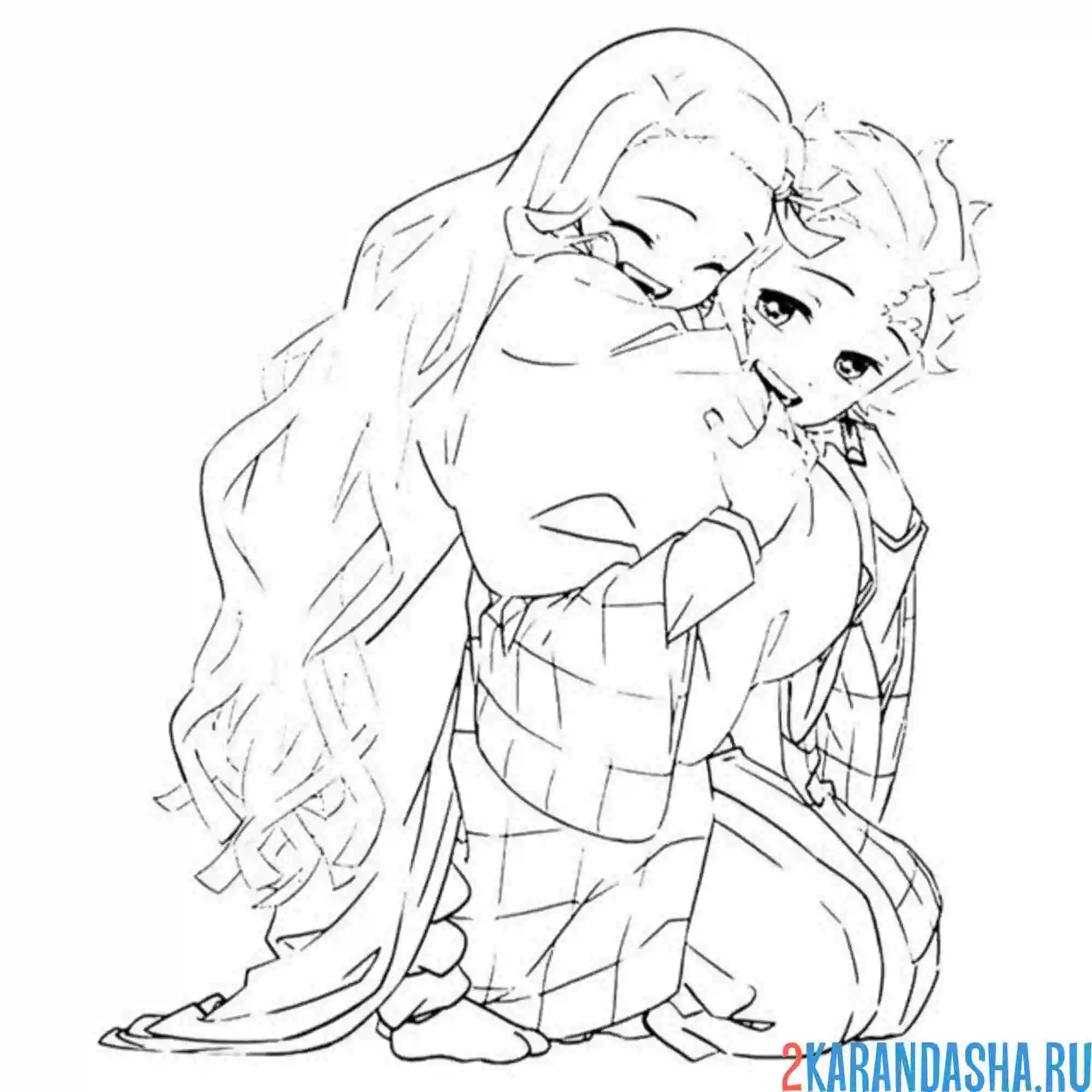 Раскраска клинок, рассекающий демонов чувства