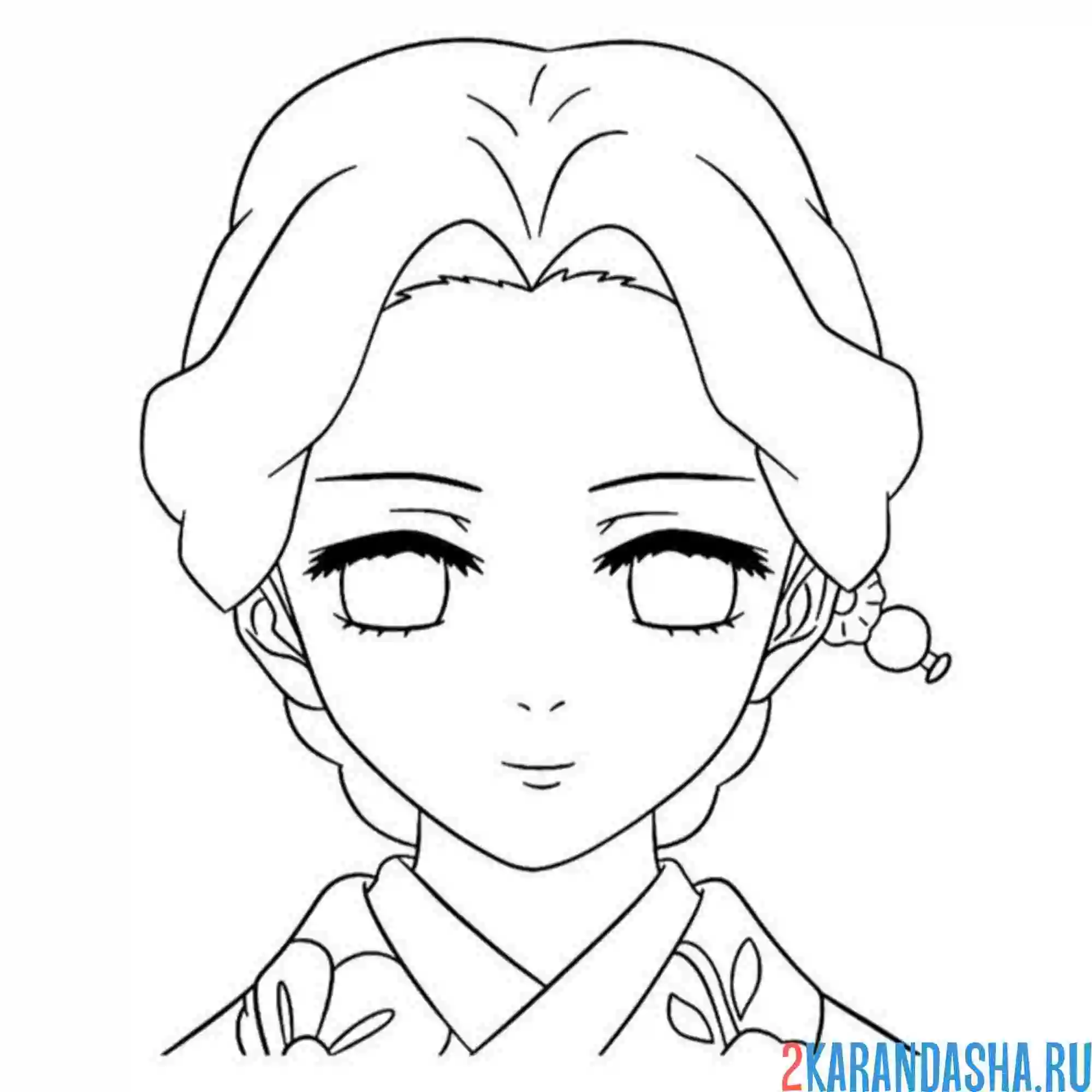 Раскраска тамайо клинок рассекающий демонов