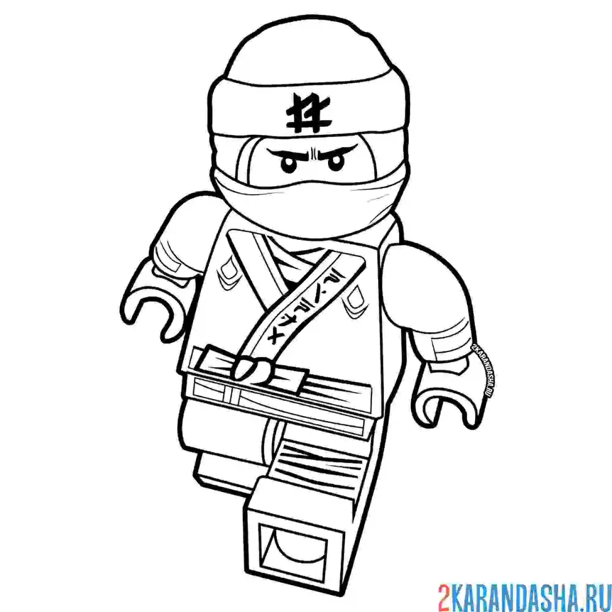 Раскраска ниндзя ниндзяго