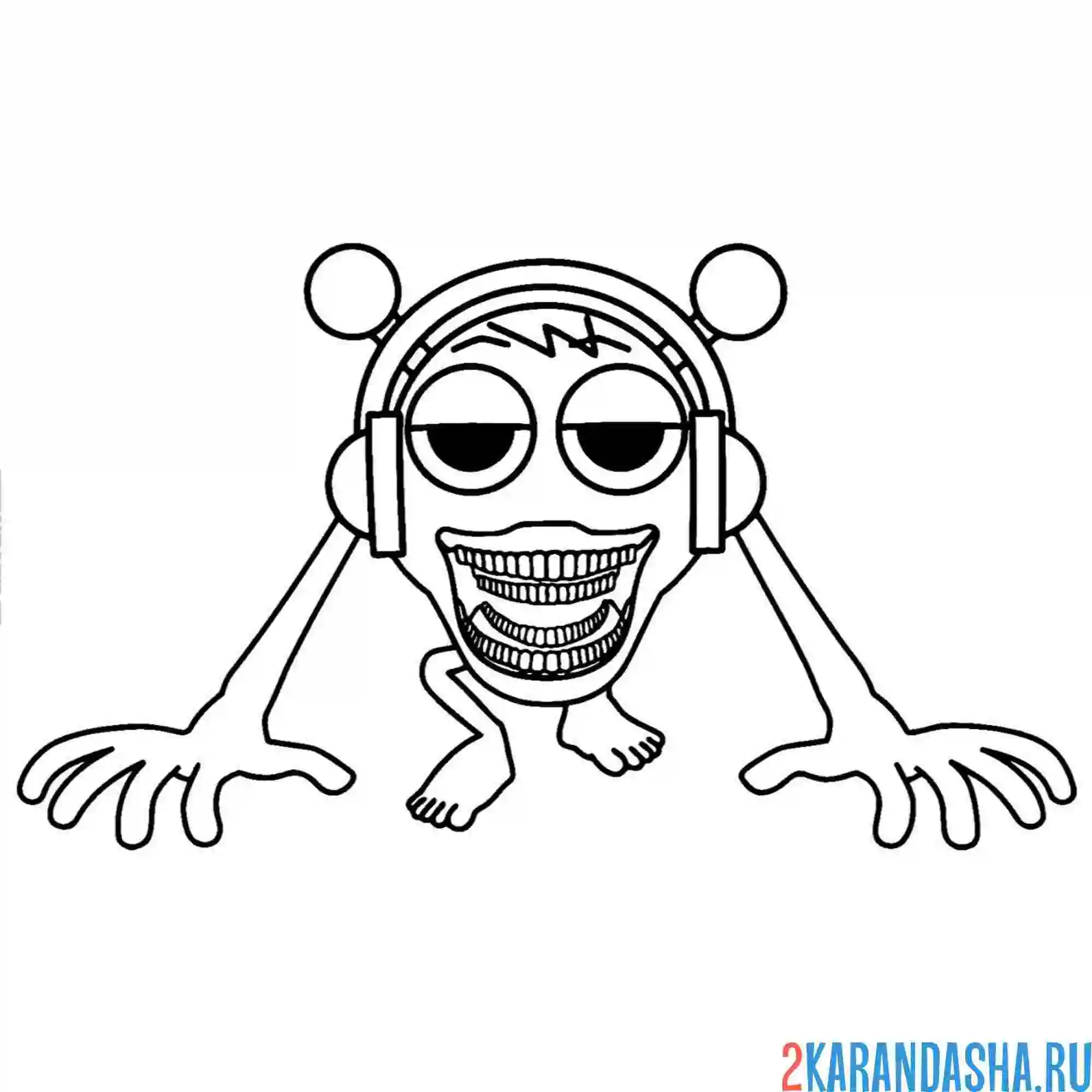 Раскраска спрунки поппи плейтайм