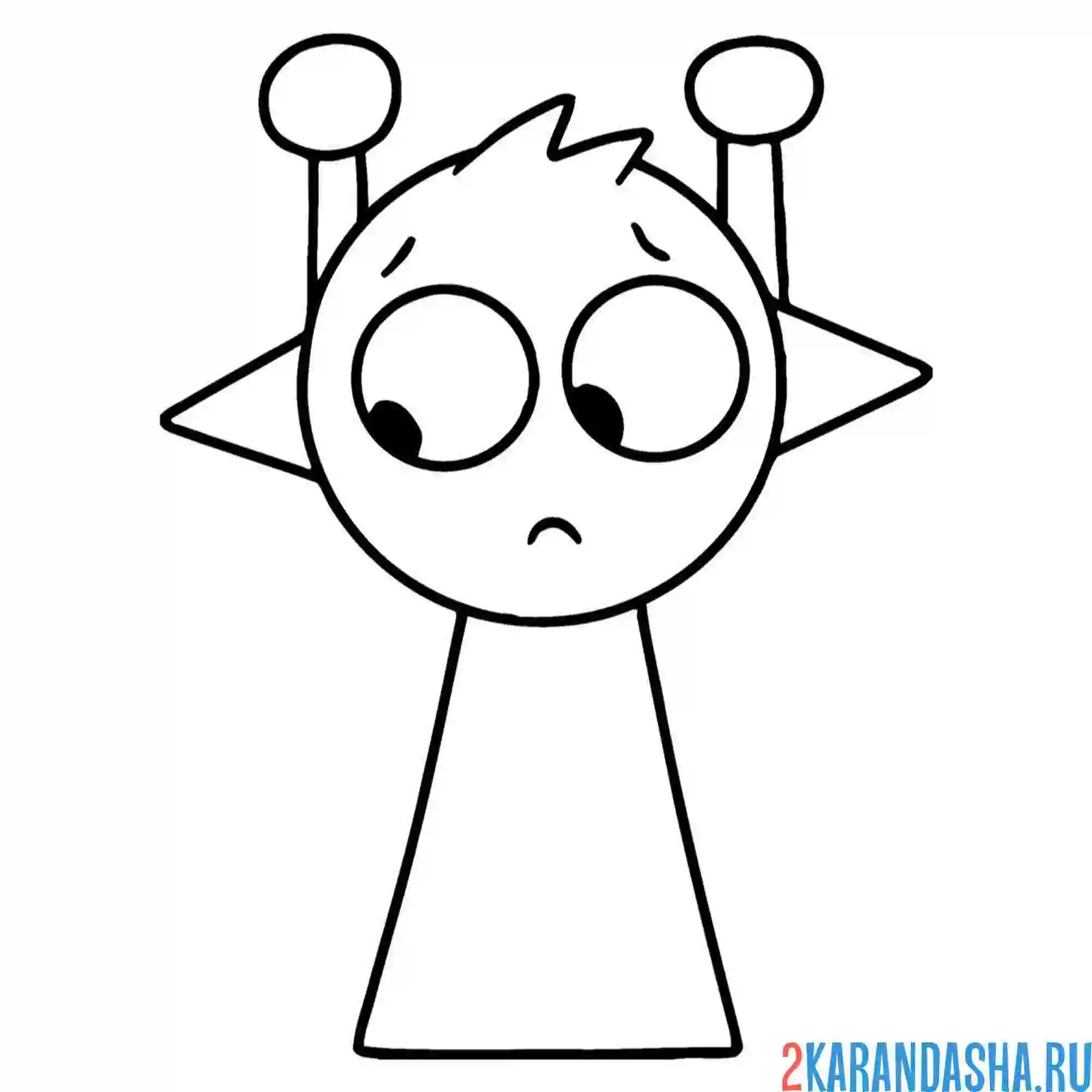 Раскраска спрунки симон желтый