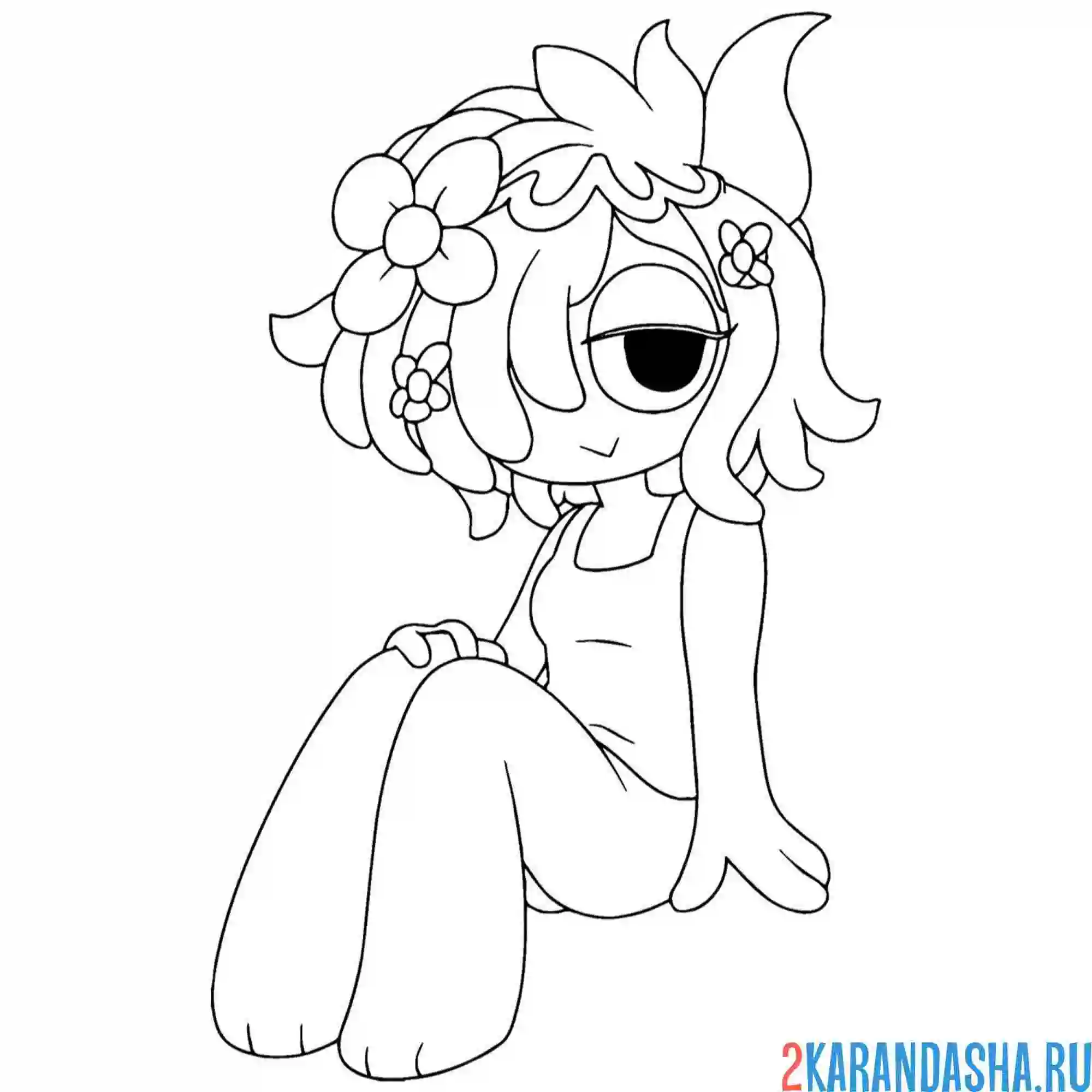 Раскраска грин спрунки персонаж