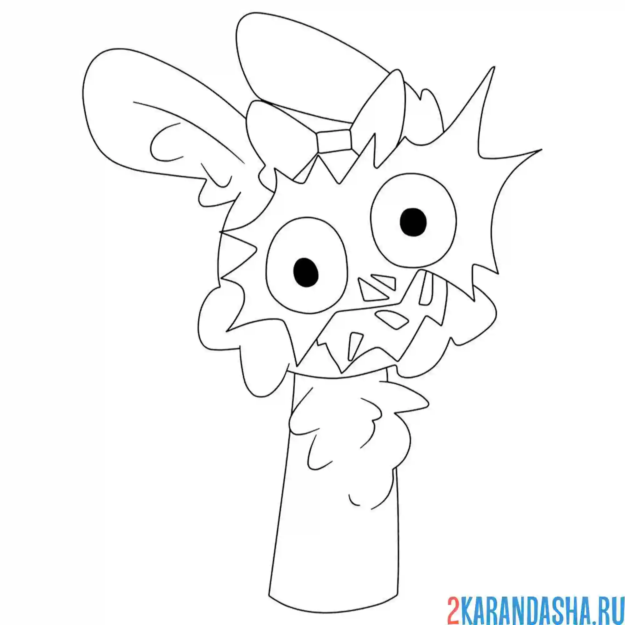 Раскраска бум хоррор пинк